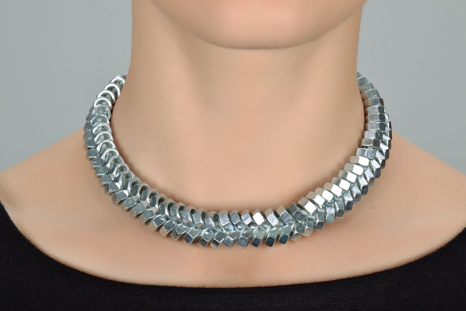 Handmade metal necklace  photo 1