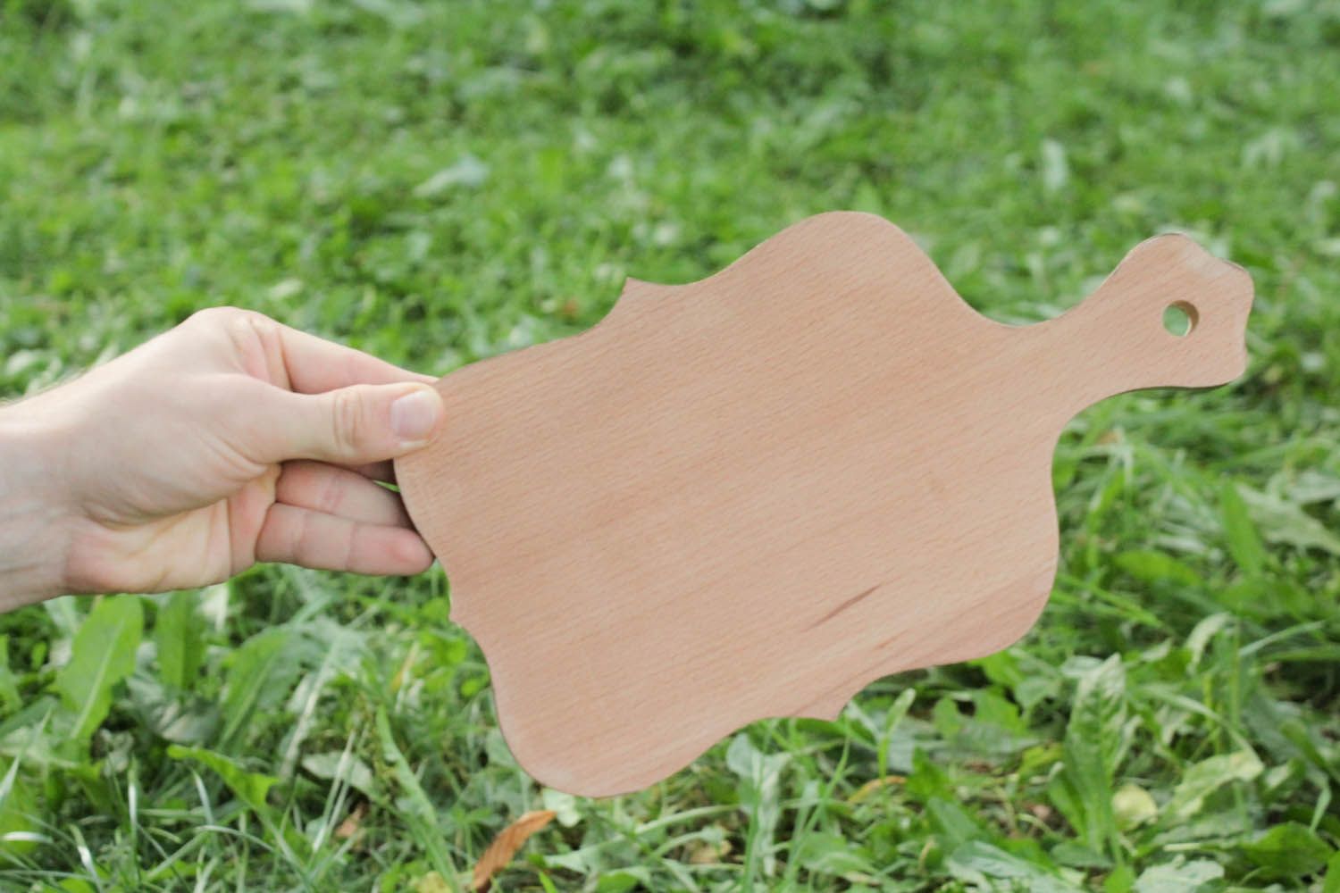 Planche à découper en bois décorative faite main photo 2