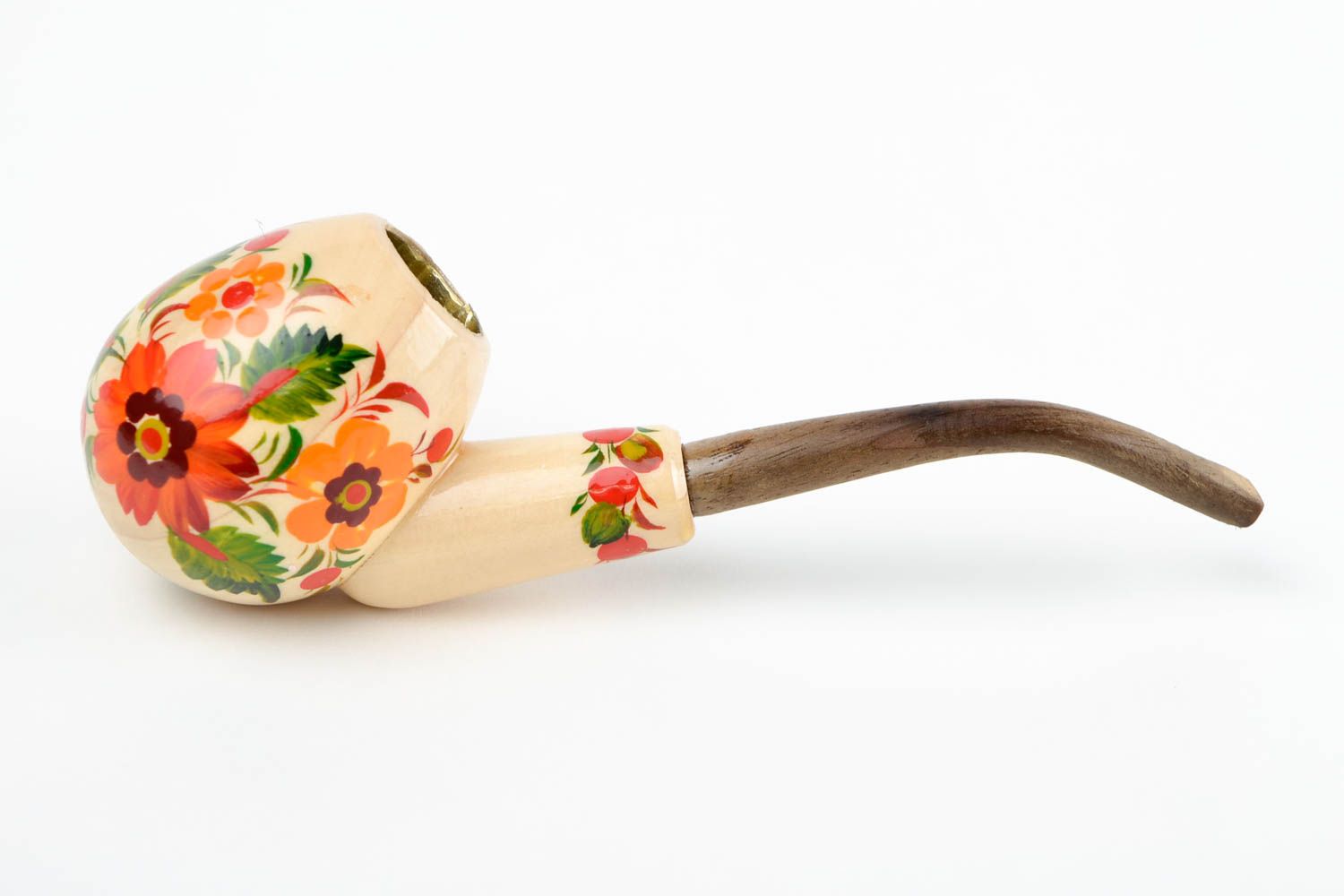 Handgemachte kleine Tabakpfeife Pfeife aus Holz Geschenk für Mann bunt dekorativ foto 4
