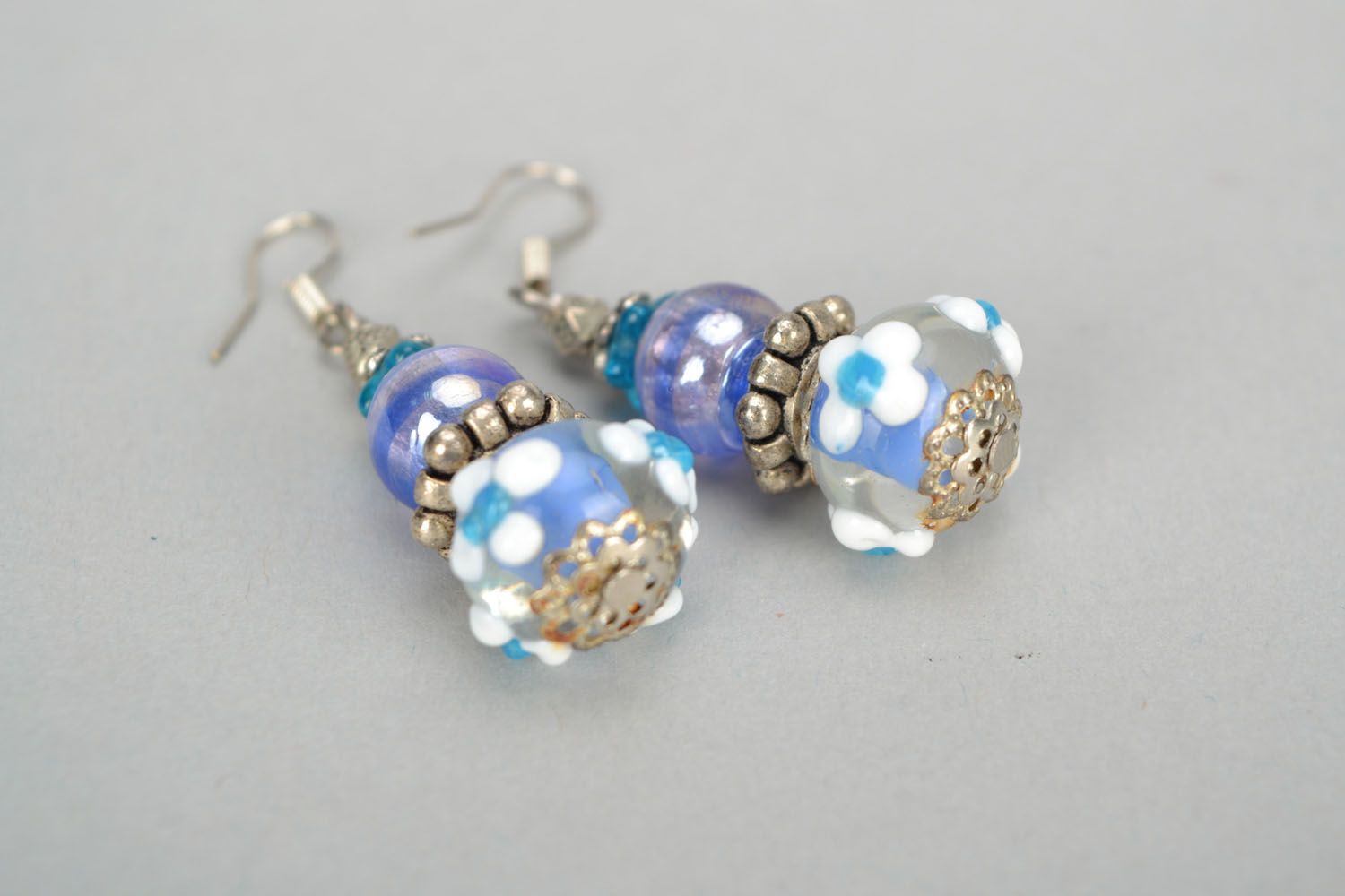 Designer glass earrings photo 5