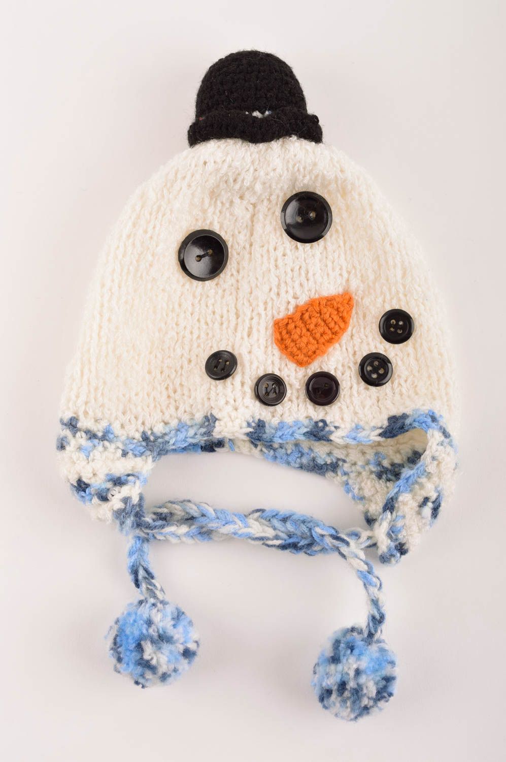 Handmade winter hat designer hat for baby unusual crochet hat gift ideas photo 2