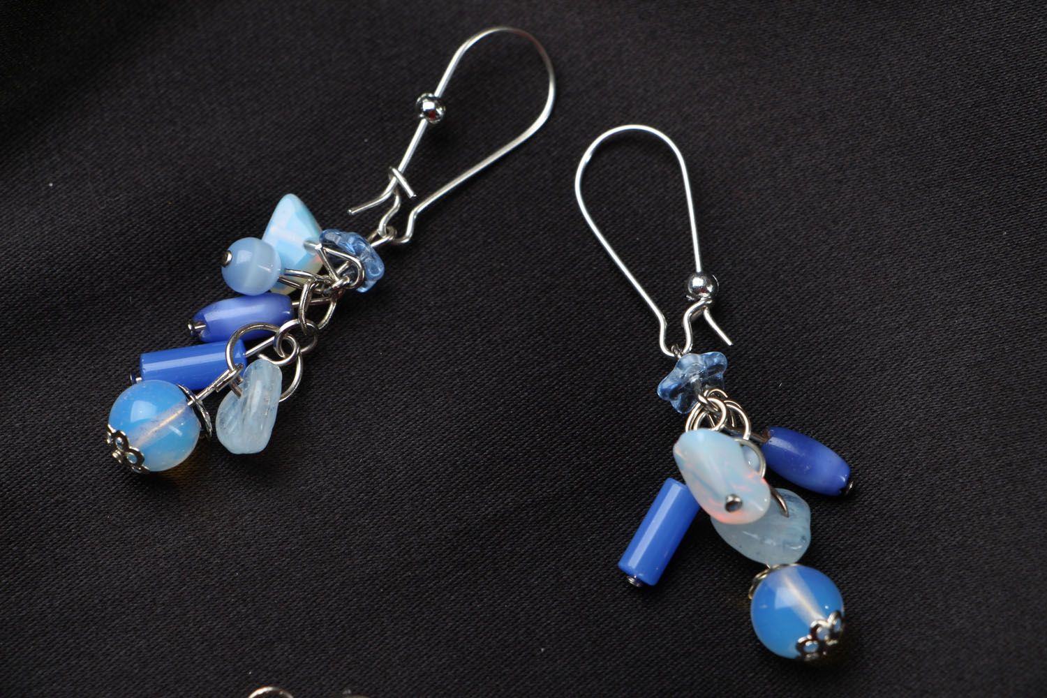 Jewelry set in blue colors photo 3