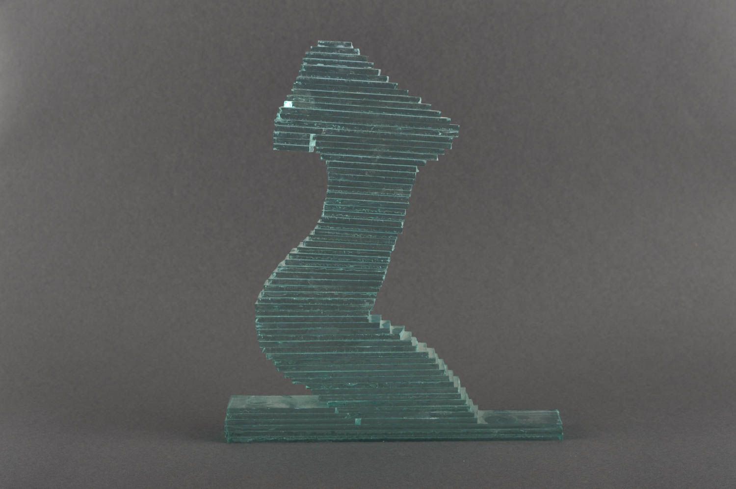 Unusual handmade glass figurine sculpture art glass art modern interiors photo 2
