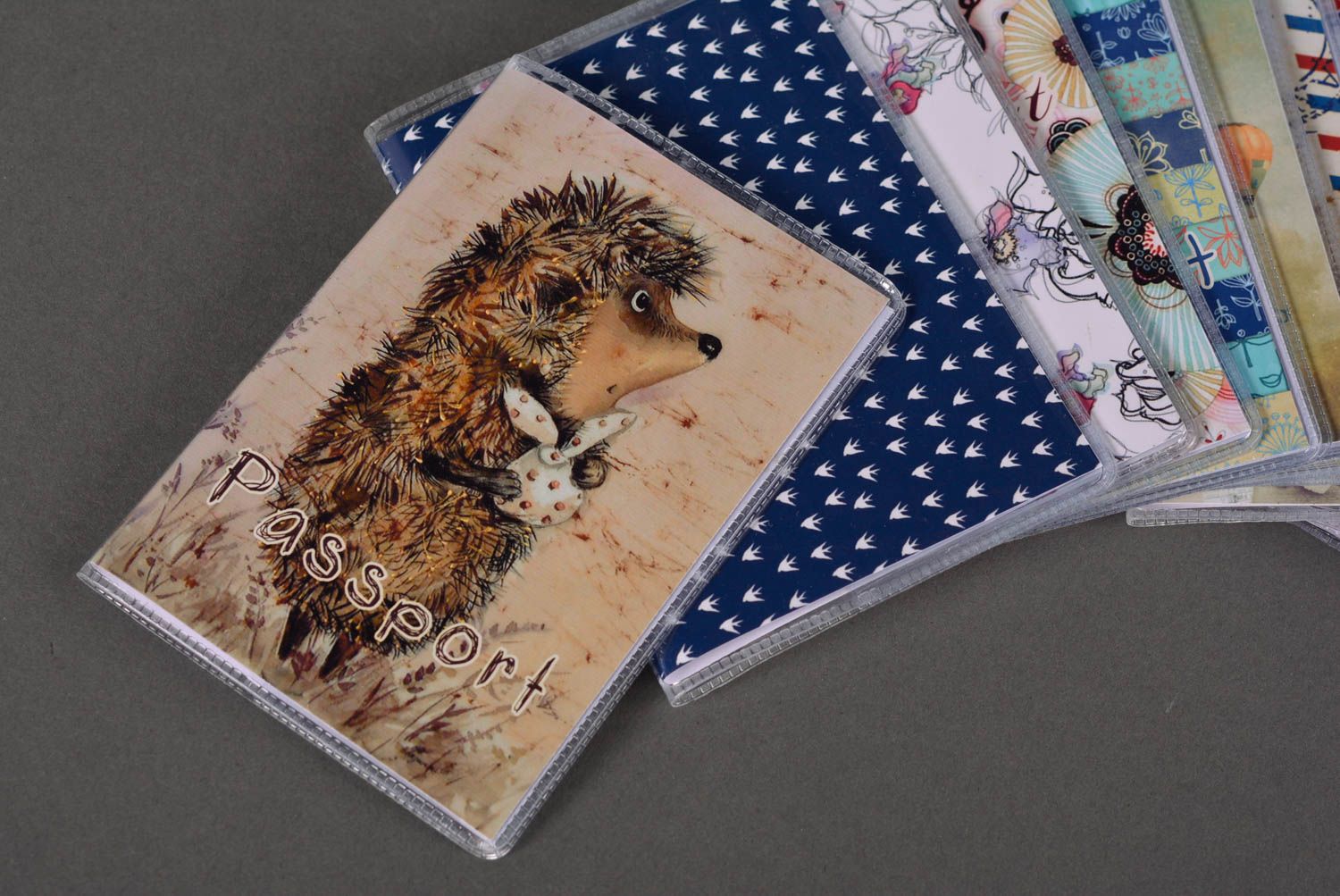 Unusual handmade passport cover fashion accessories funny cover for documents photo 1