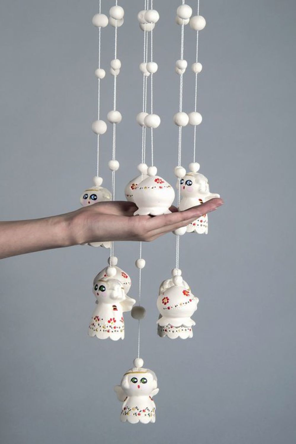 Ceramic hanging bells photo 3