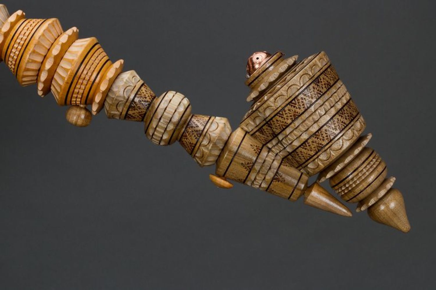 Pipa decorativa fatta a mano Pipa di legno Oggetti da collezione Pipa da uomo
 foto 1