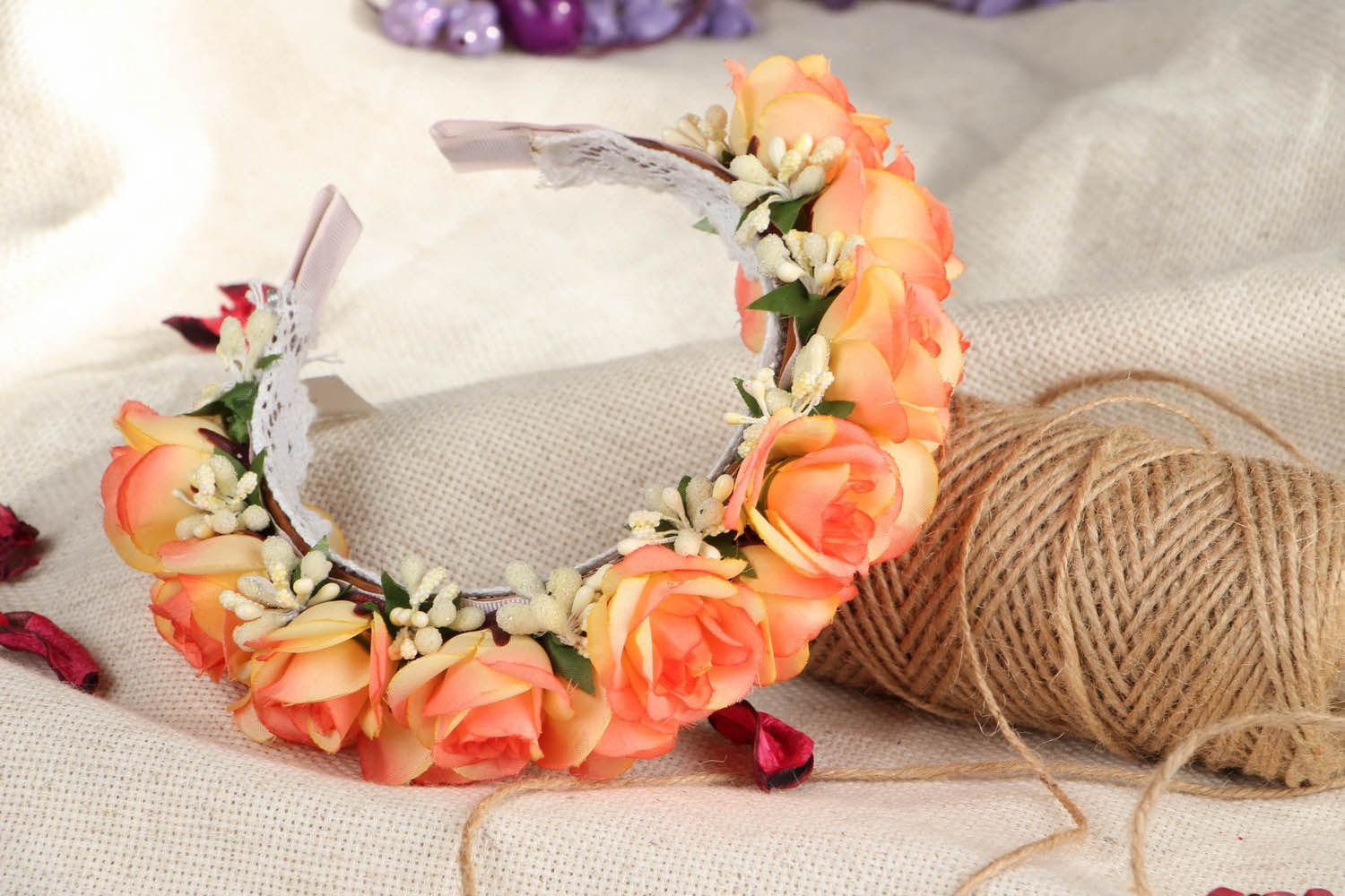 Floral hairband photo 5