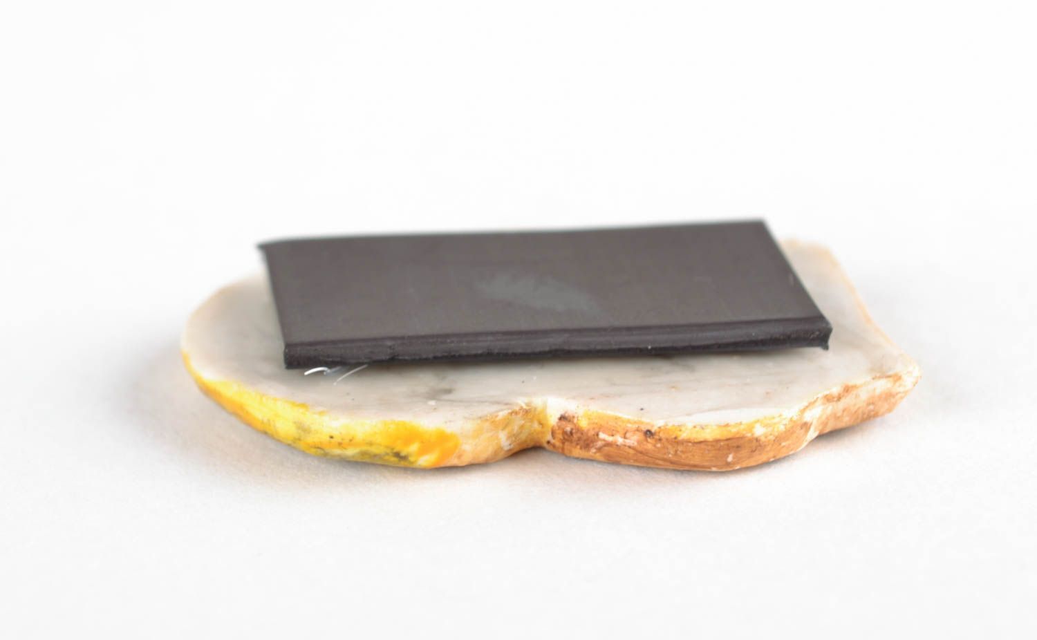 Magnet frigo hibou en pâte polymère  photo 3