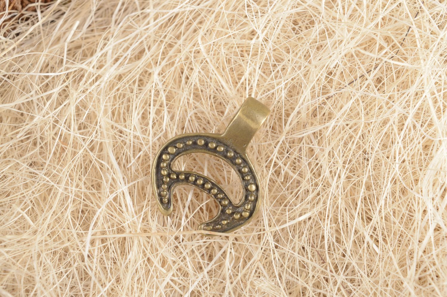 Handmade pendant for girls bronze jewelry bronze pendant elegant pendant photo 1