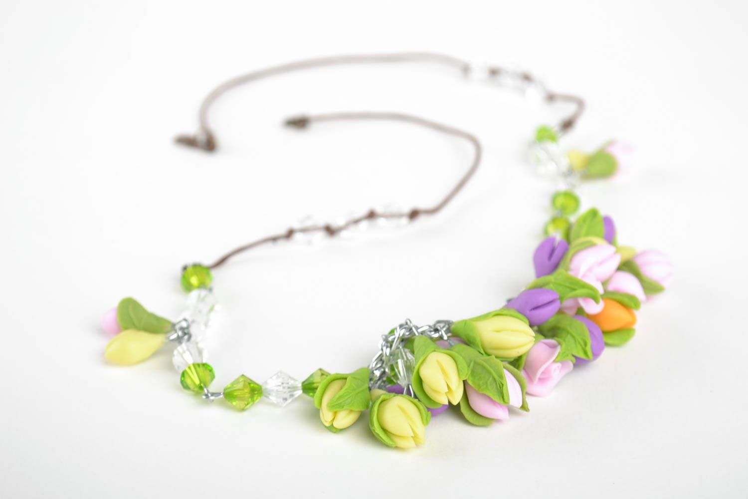 Handmade necklace flower necklace flower jewelry fashion accessories cool gifts photo 4