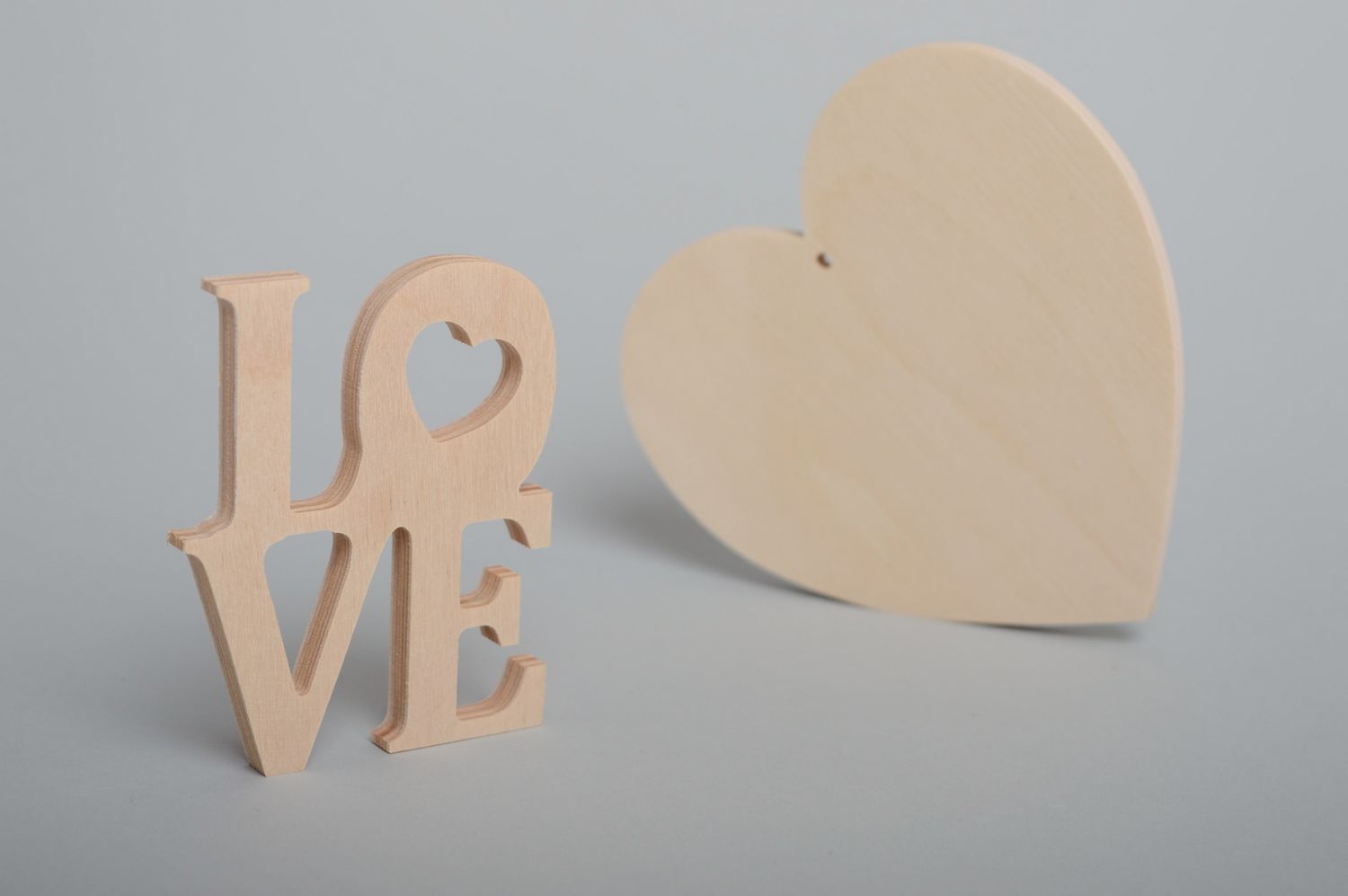 Plywood craft blank lettering Love for decoupage or painting photo 4