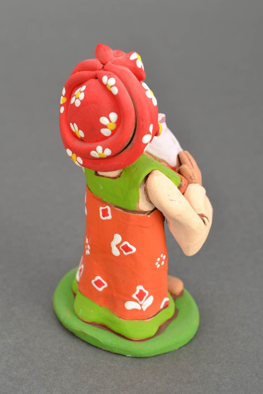 Deko Figur aus Ton Kosakin mit Baby foto 5