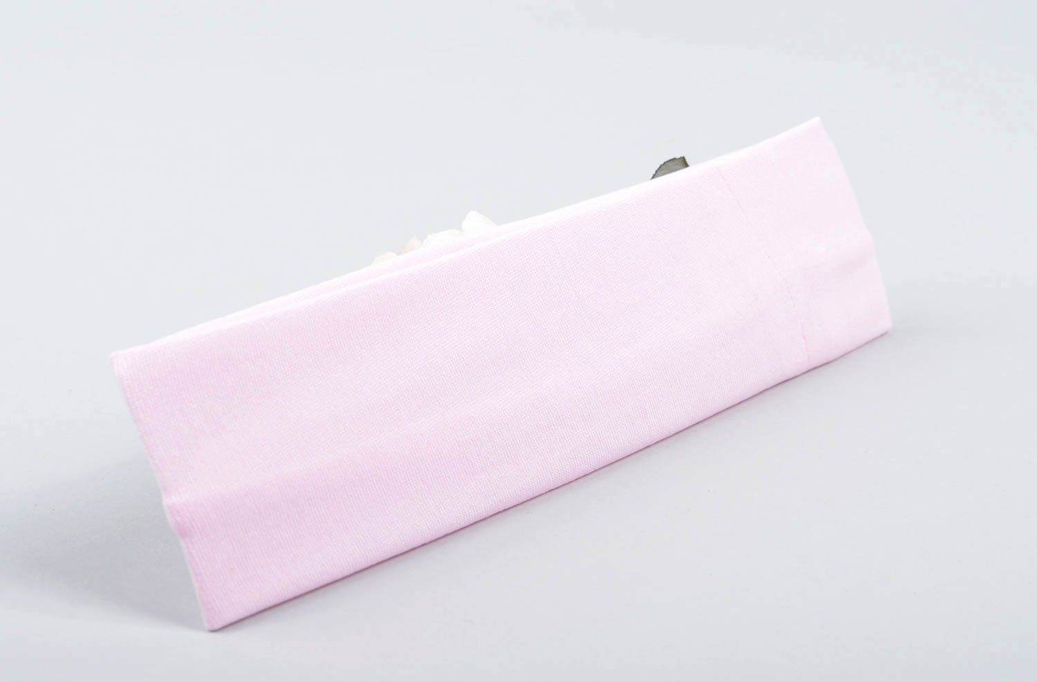 Повязка для волос ручной работы повязка для девочки розовый аксессуар для волос фото 4