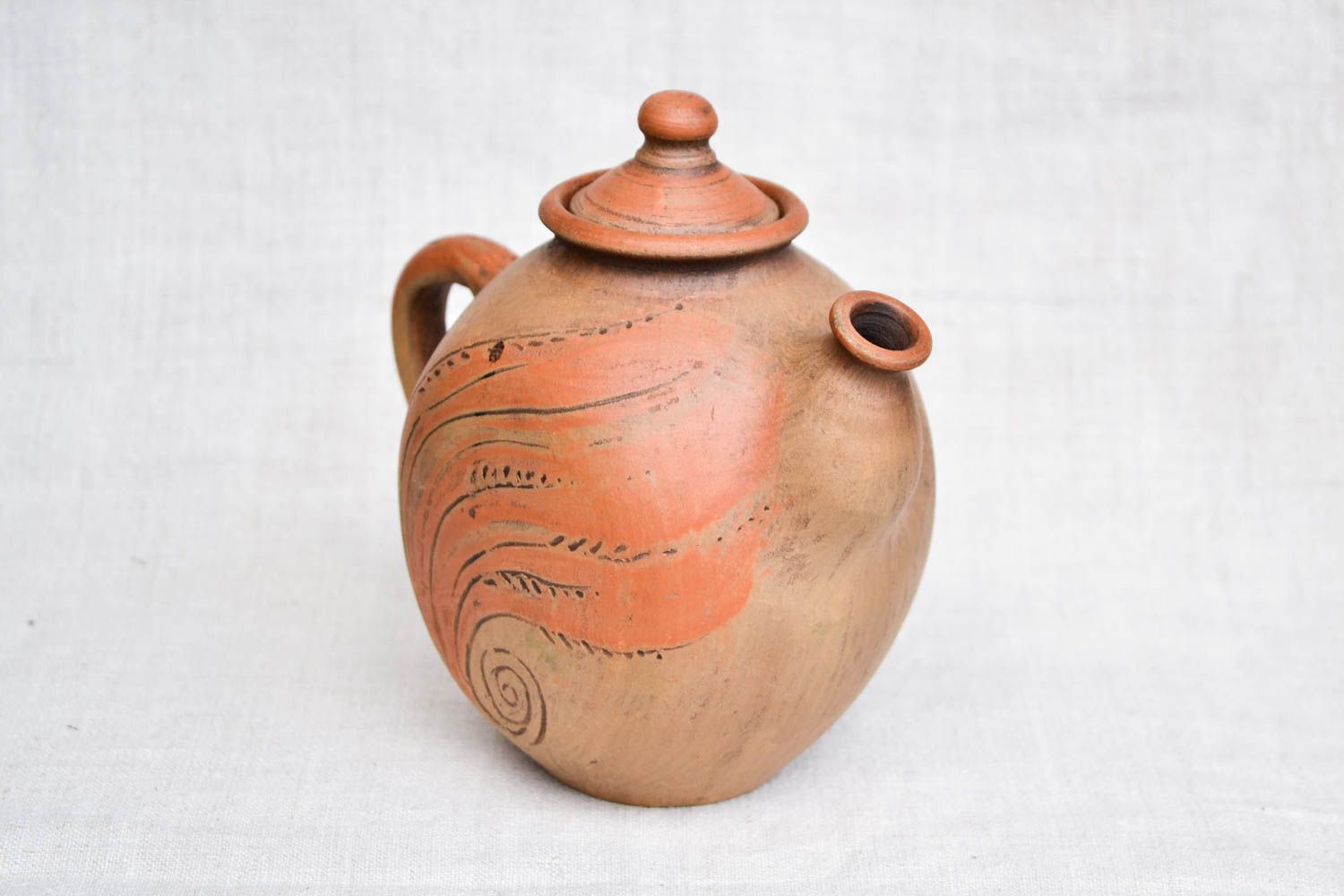Handmade pottery ceramic teapot clay teapot clay tableware eco friendly dishe photo 3