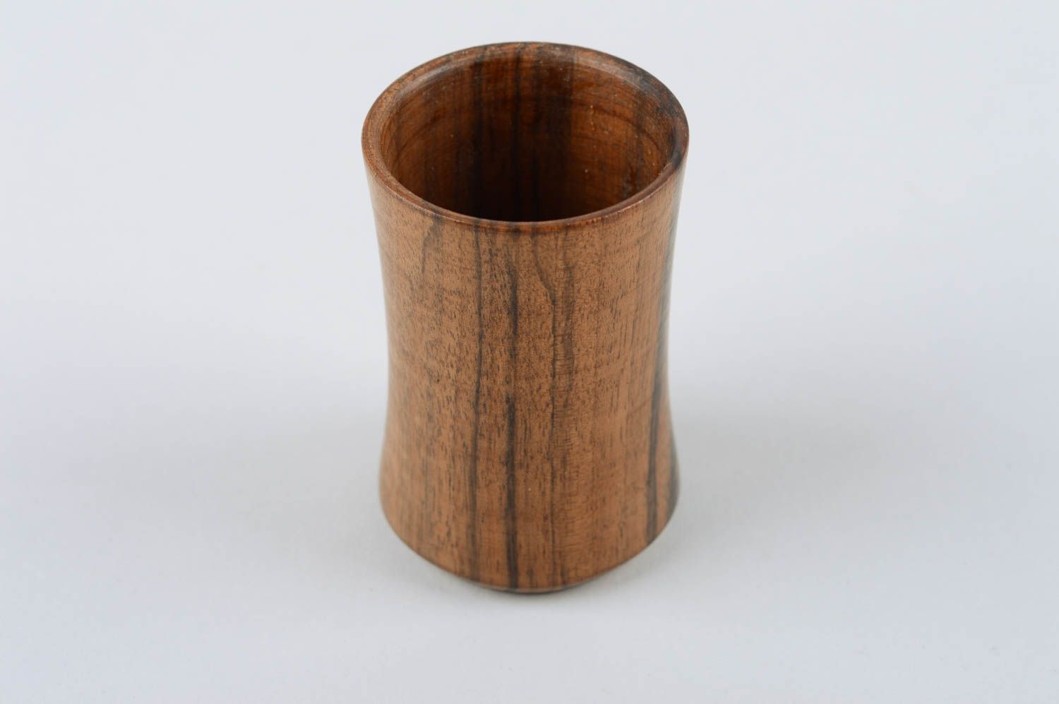 Vaso de chupito de madera hecho a mano vajilla moderna regalo original  foto 2