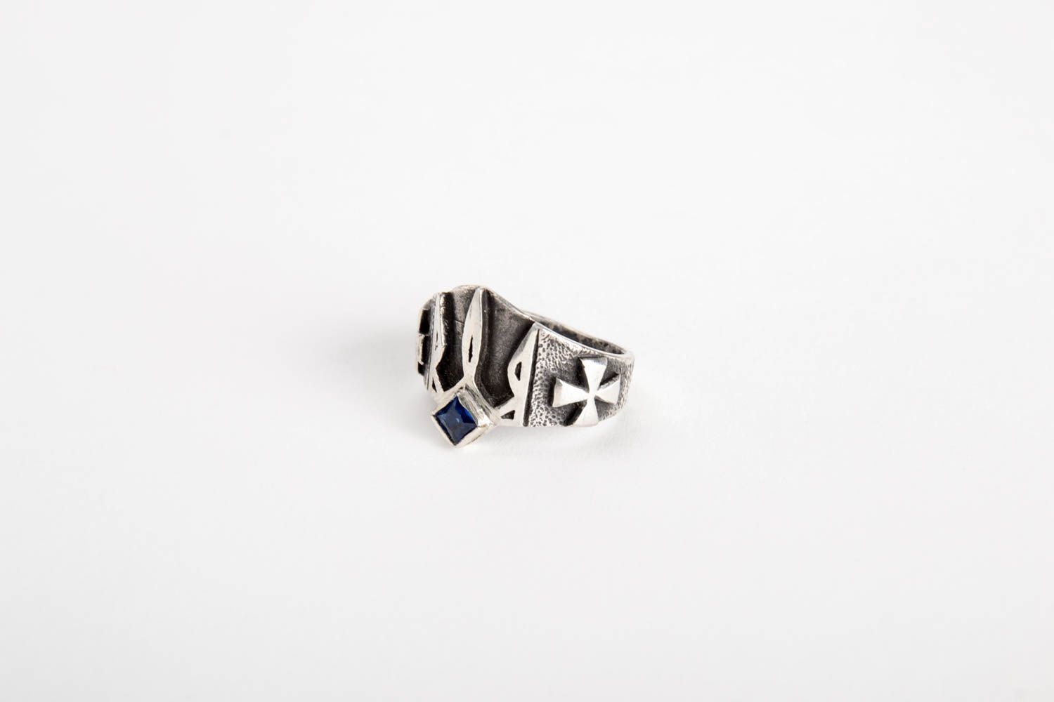 Украшение ручной работы серебряное кольцо подарок для мужчины необычное кольцо фото 2