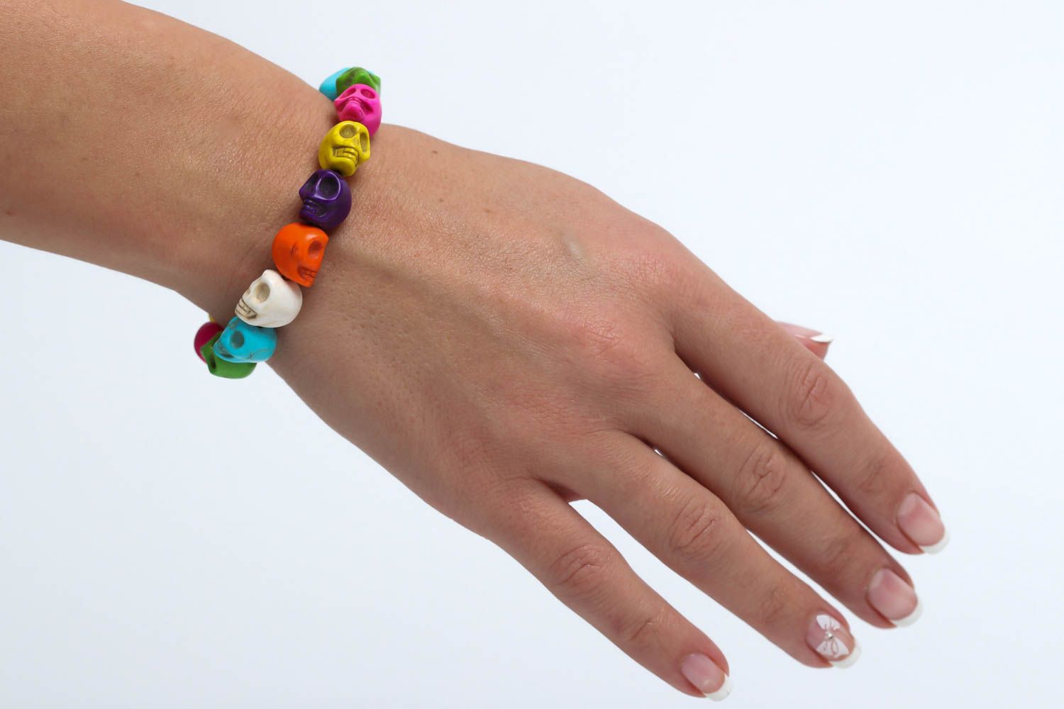 Bracelet multicolore fait main Accessoire fantaisie Cadeau original pour femme photo 5