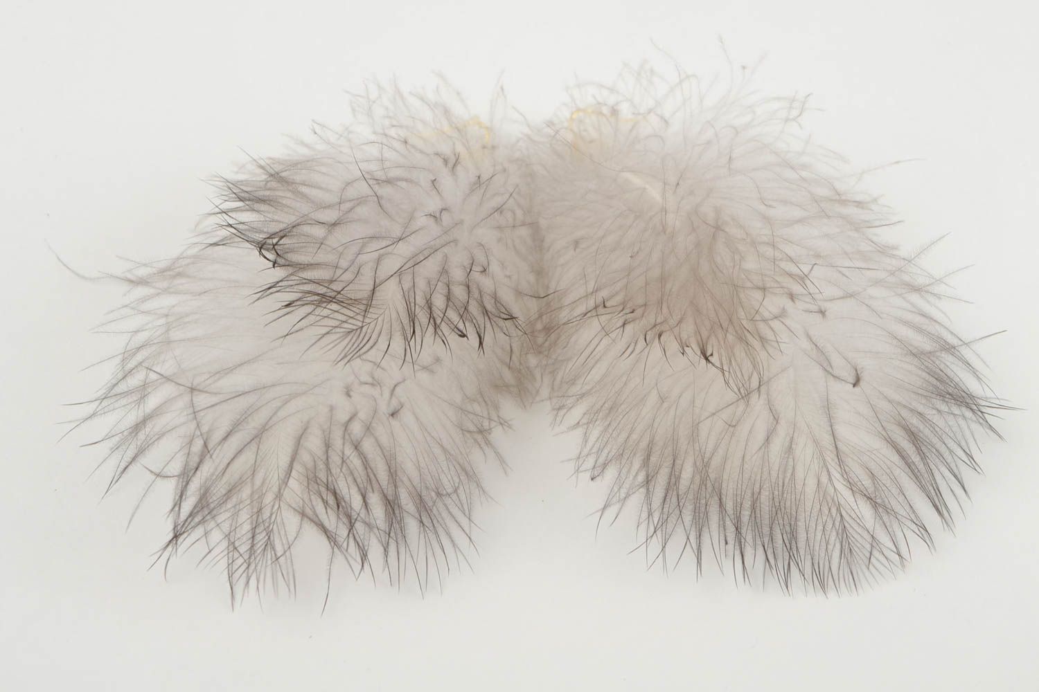 Серьги из перьев ручной работы дизайнерские украшения серьги с подвесками фото 5