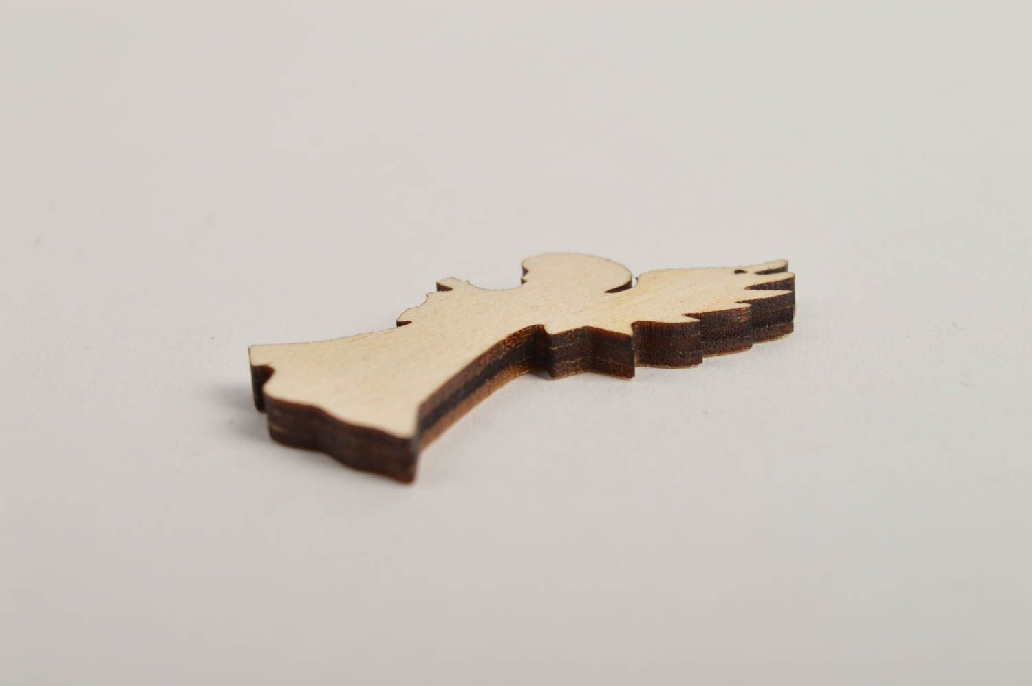 Handmade Holz Rohling Holzartikel zum Gestalten Scrapbooking Material Engel foto 5