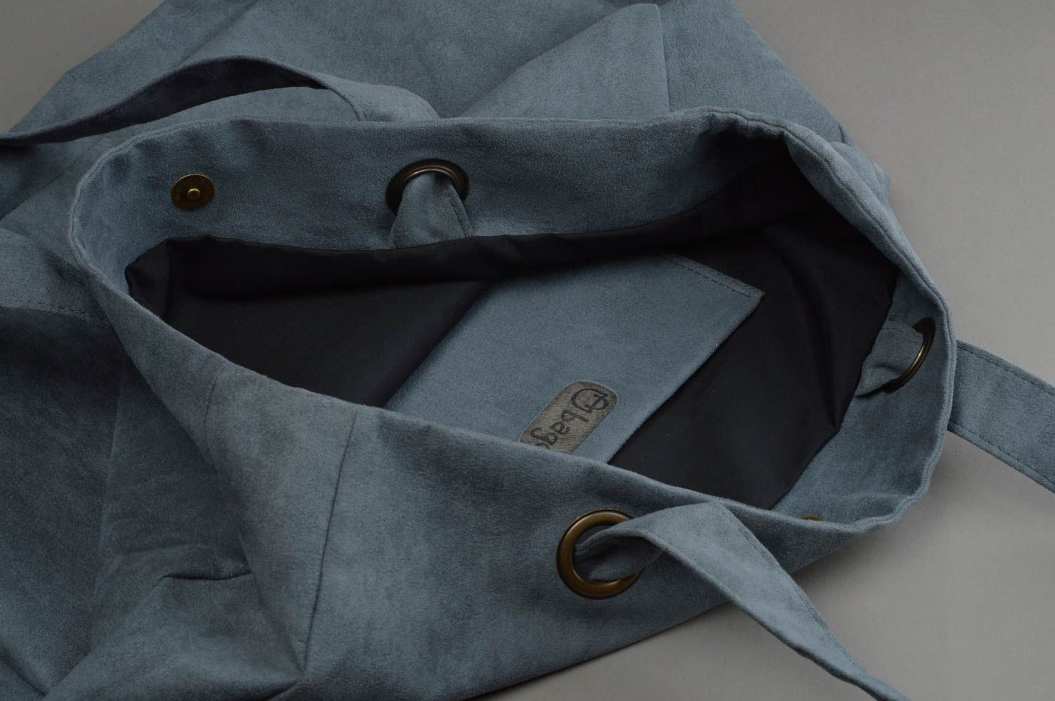 Beautiful handmade fabric bag casual textile shoulder bag fashion accessories photo 3