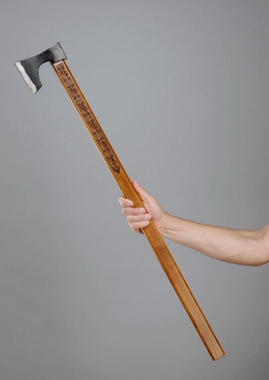 Handmade axe with original design photo 5