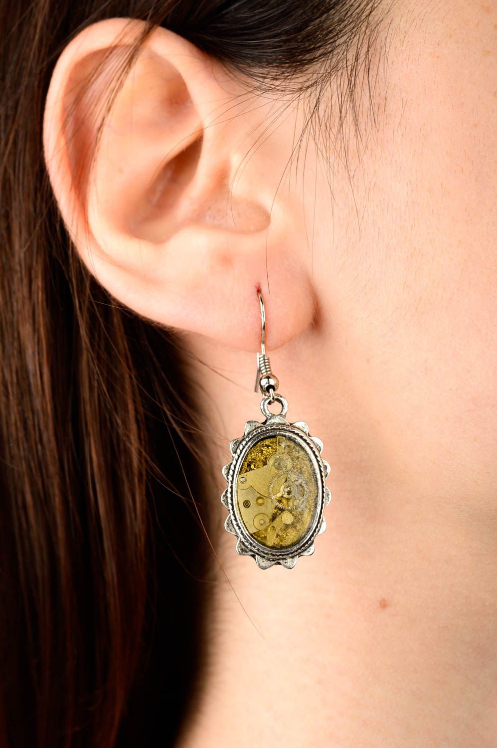Handmade epoxy earrings designer earrings everyday earrings fashion jewelry photo 2