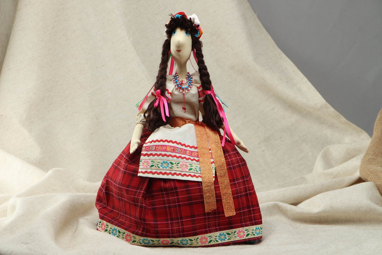 Teapot warmer in the shape of doll Ukrainian Girl photo 1