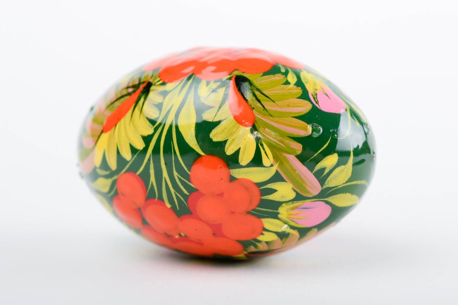 Beautiful handmade wooden egg painted Easter egg cool rooms decorative use only photo 4