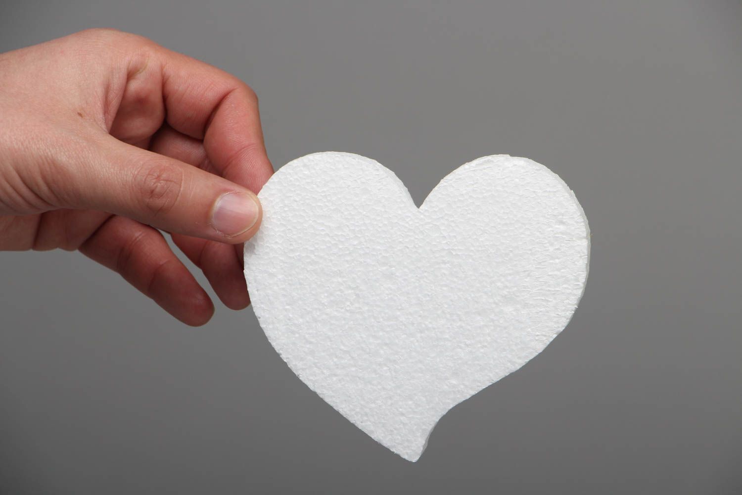 Coeur en polystyrène sculpté pour serviettage et peinture photo 4