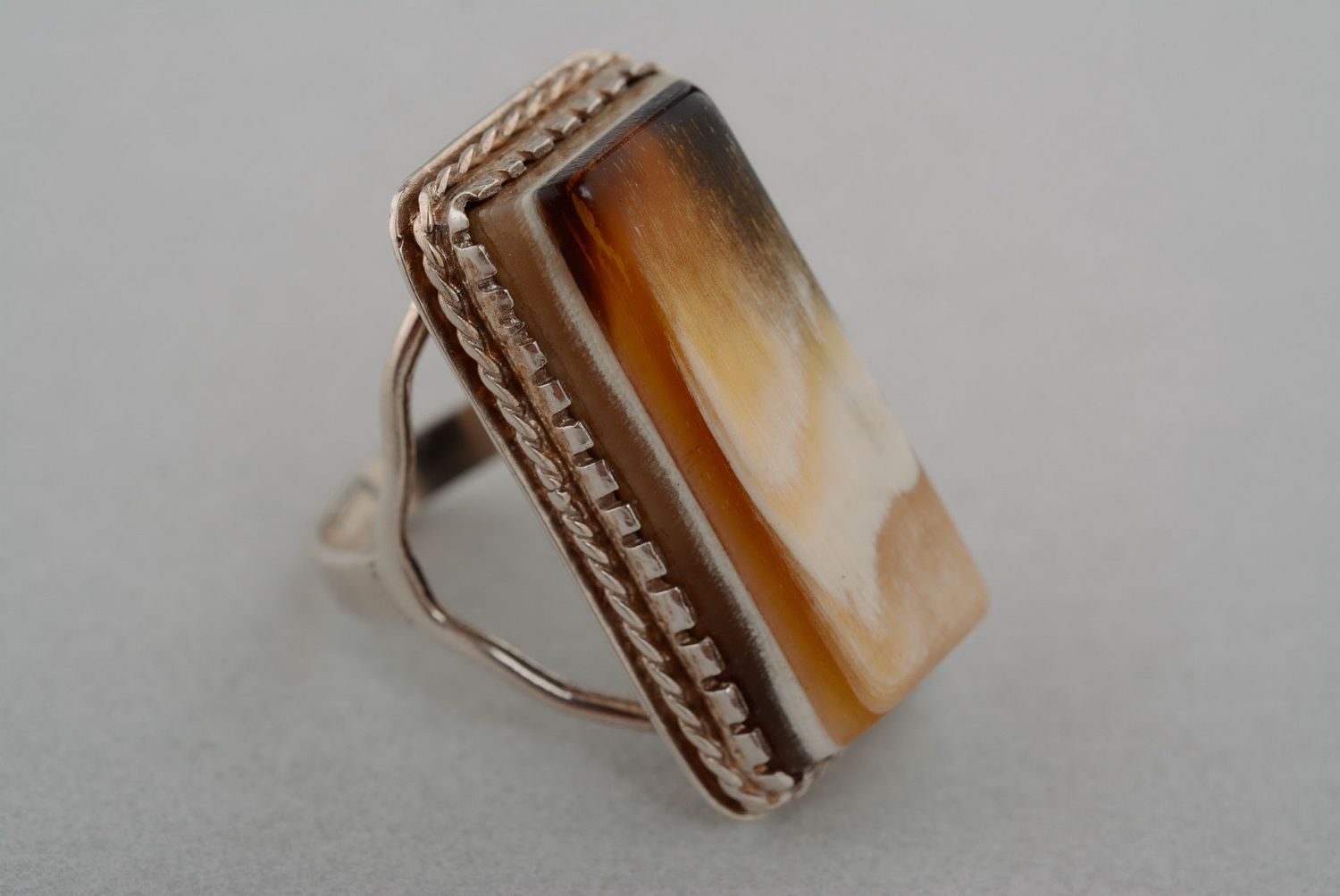 Ring with horn photo 4
