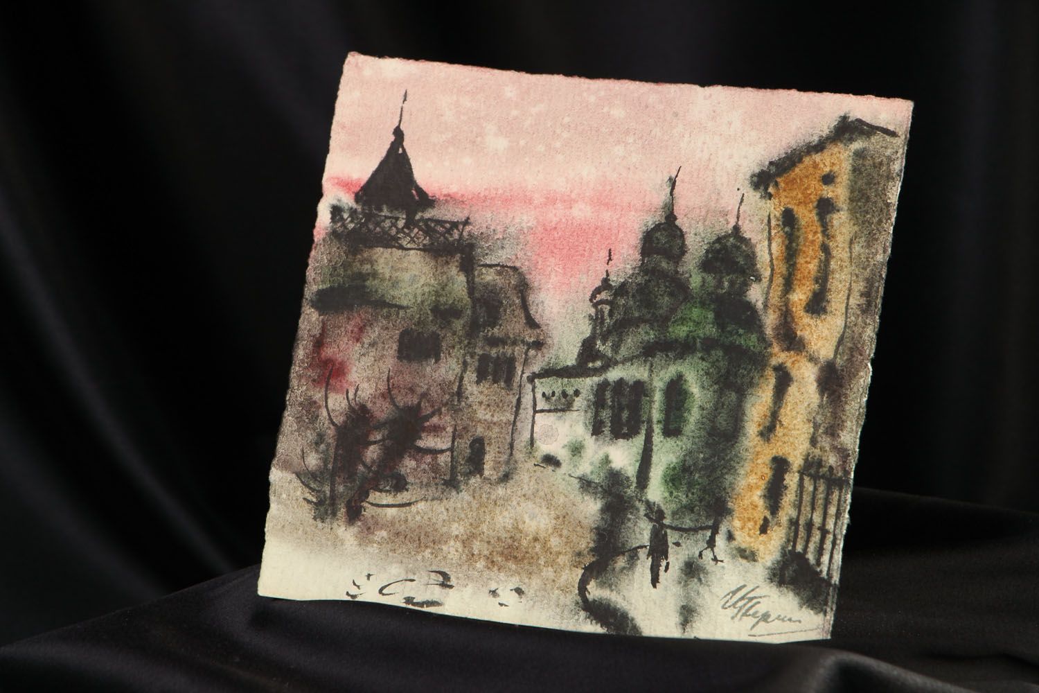 Homemade watercolor painting Lviv photo 5