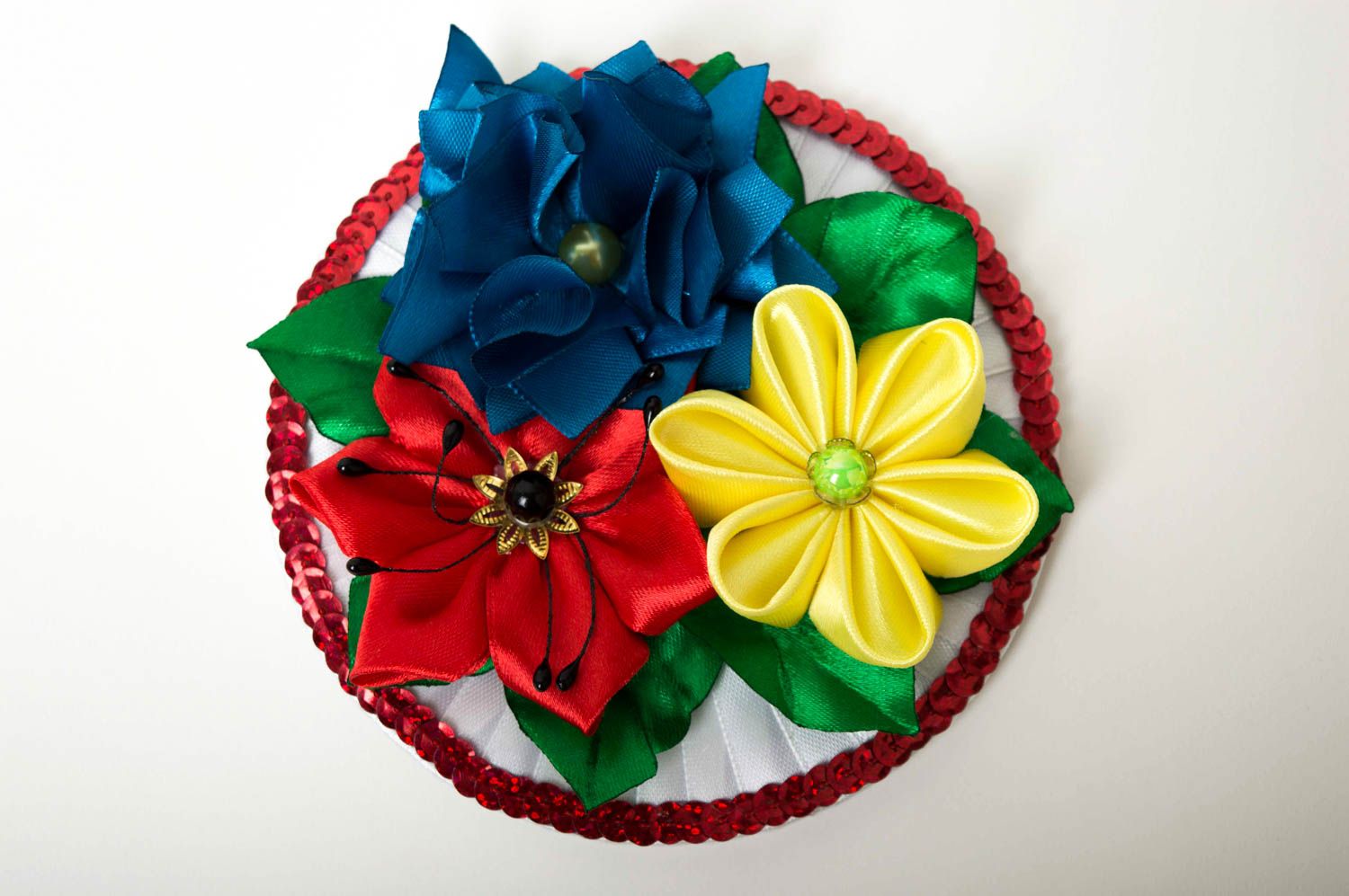 Imán de nevera artesanal con flores regalo original decoración de cocina foto 2
