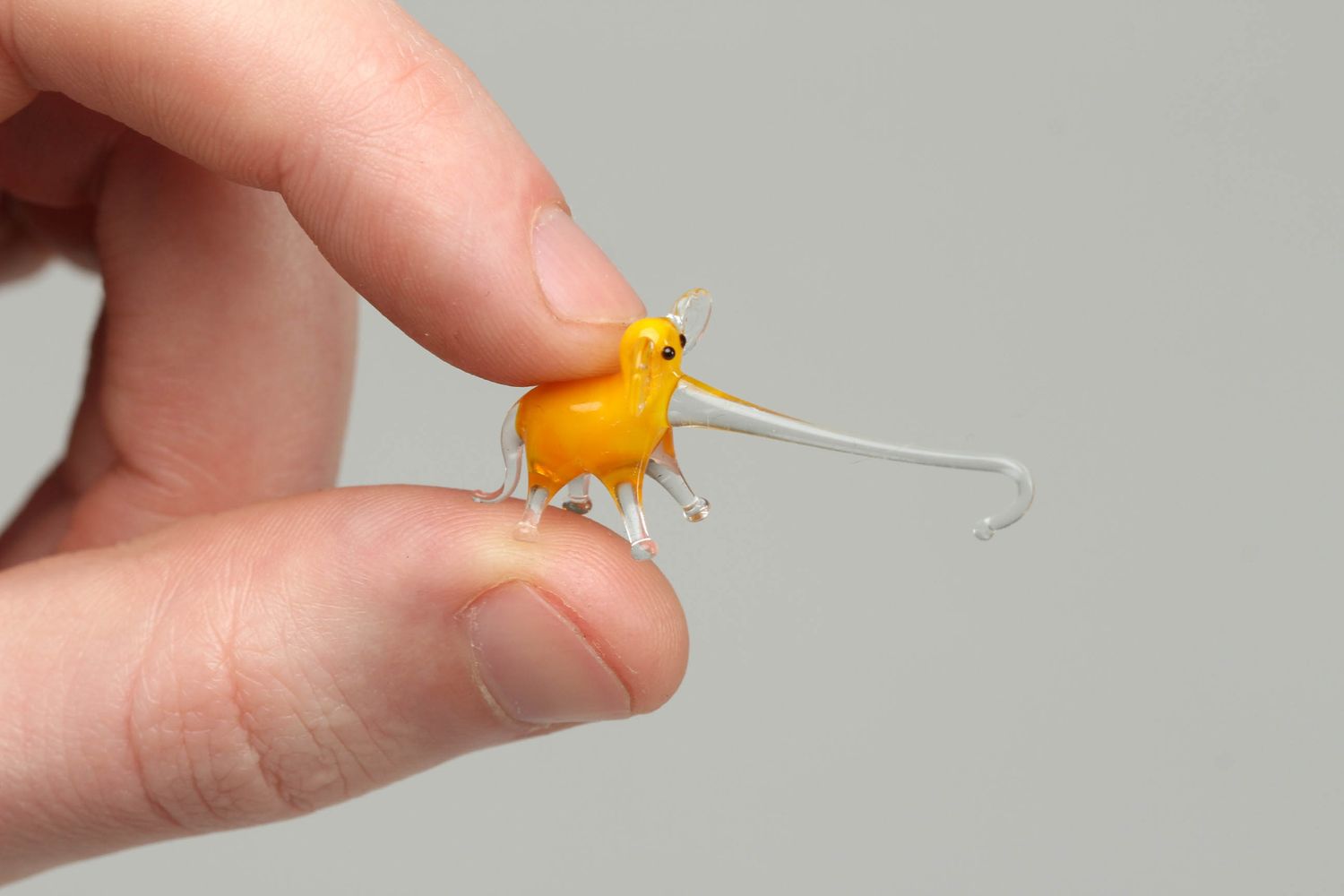 Figura de cristal en miniatura con forma de elefante foto 4