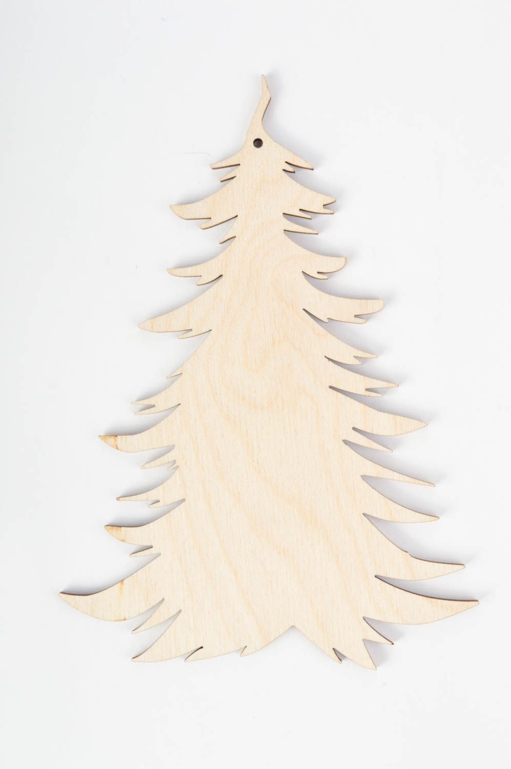 Unusual handmade wooden blank Christmas decor ideas art materials small gifts photo 2