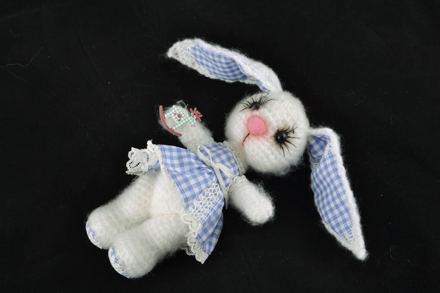 Crochet toy hare photo 1