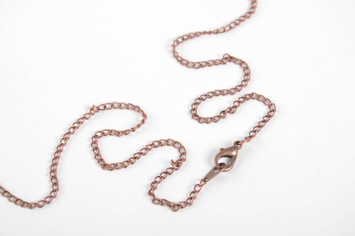 Colgante hecho a mano de alambre de cobre bisutería para mujer accesorio de moda foto 3