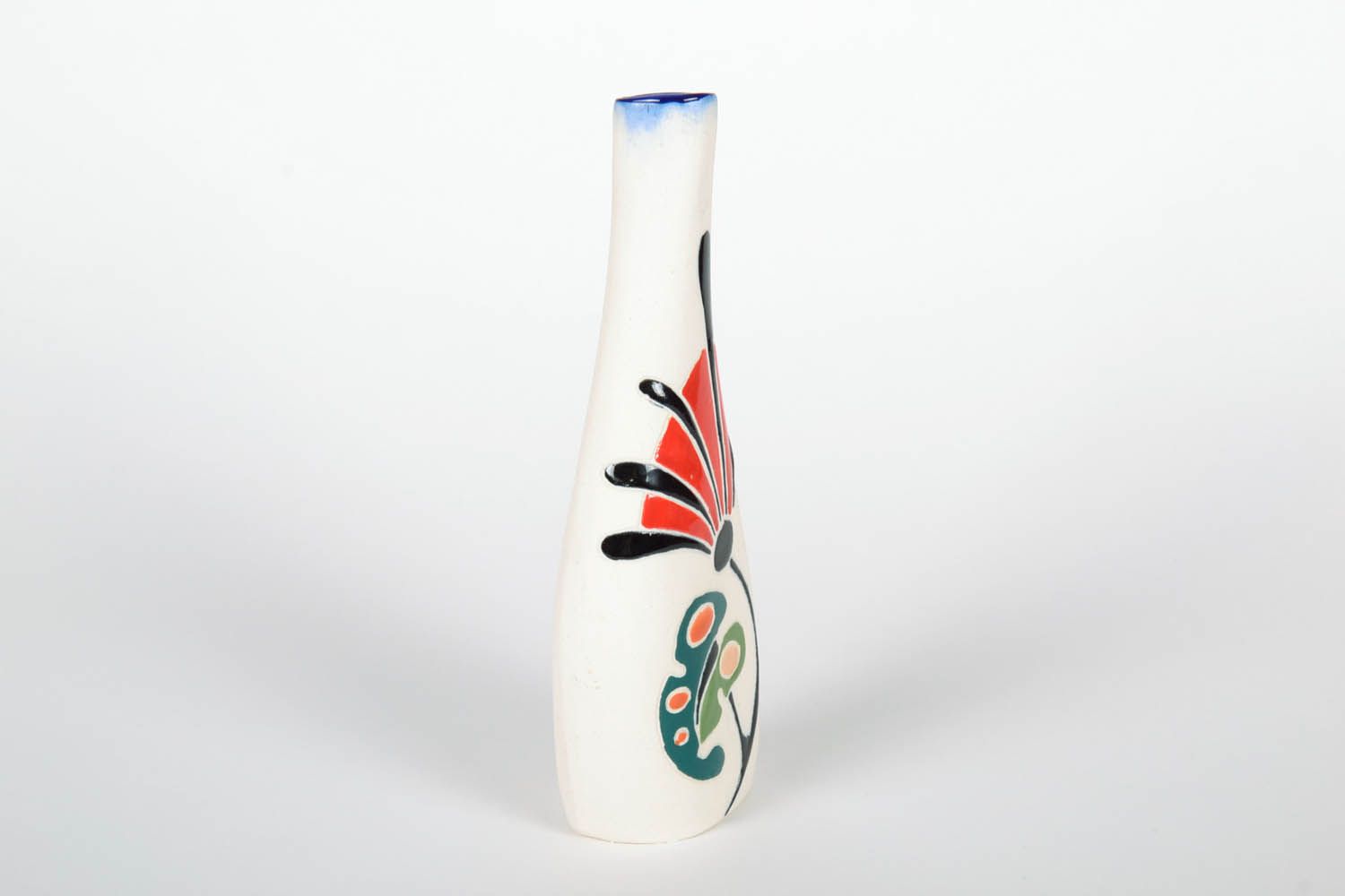 10 inches tall Japanese style ceramic handmade vase 0,75 lb photo 5
