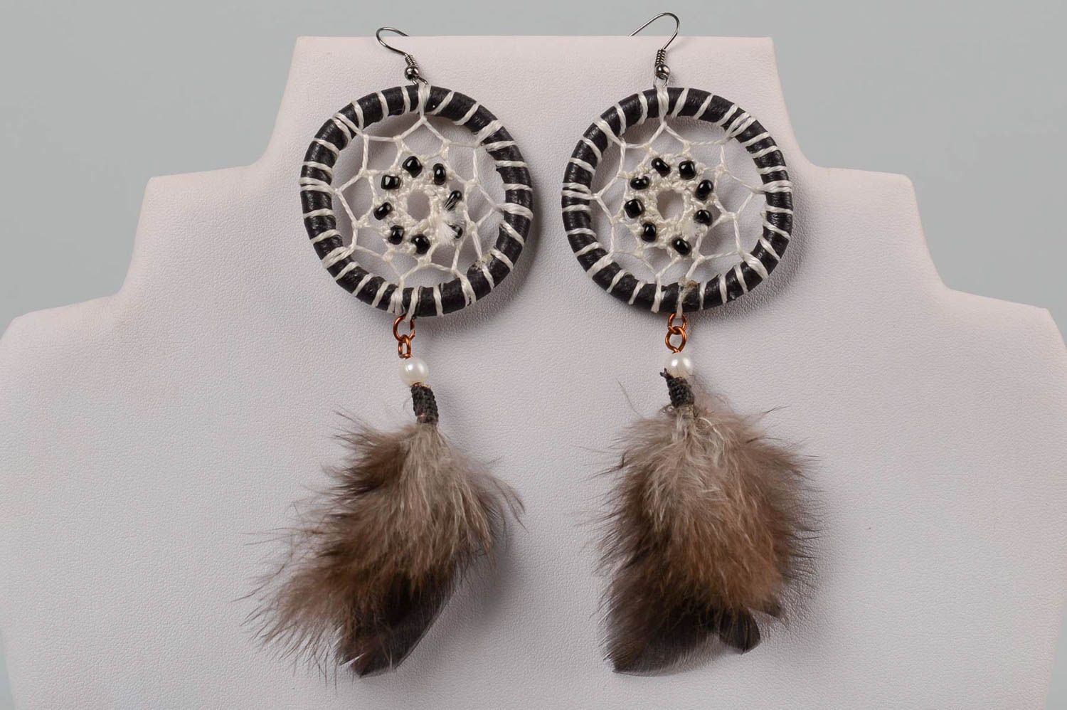 Handmade jewellery dreamcatcher earrings cute earrings fashion accessories photo 4