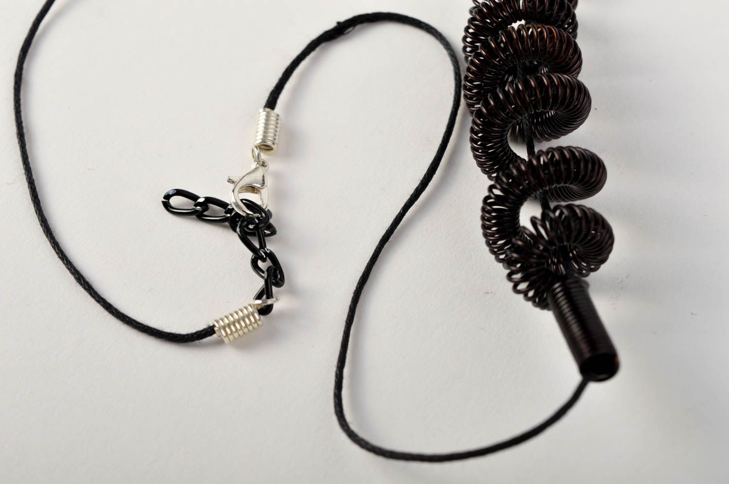 Handmade cord pendant design metal pendant fashion neck accessories for girls photo 2