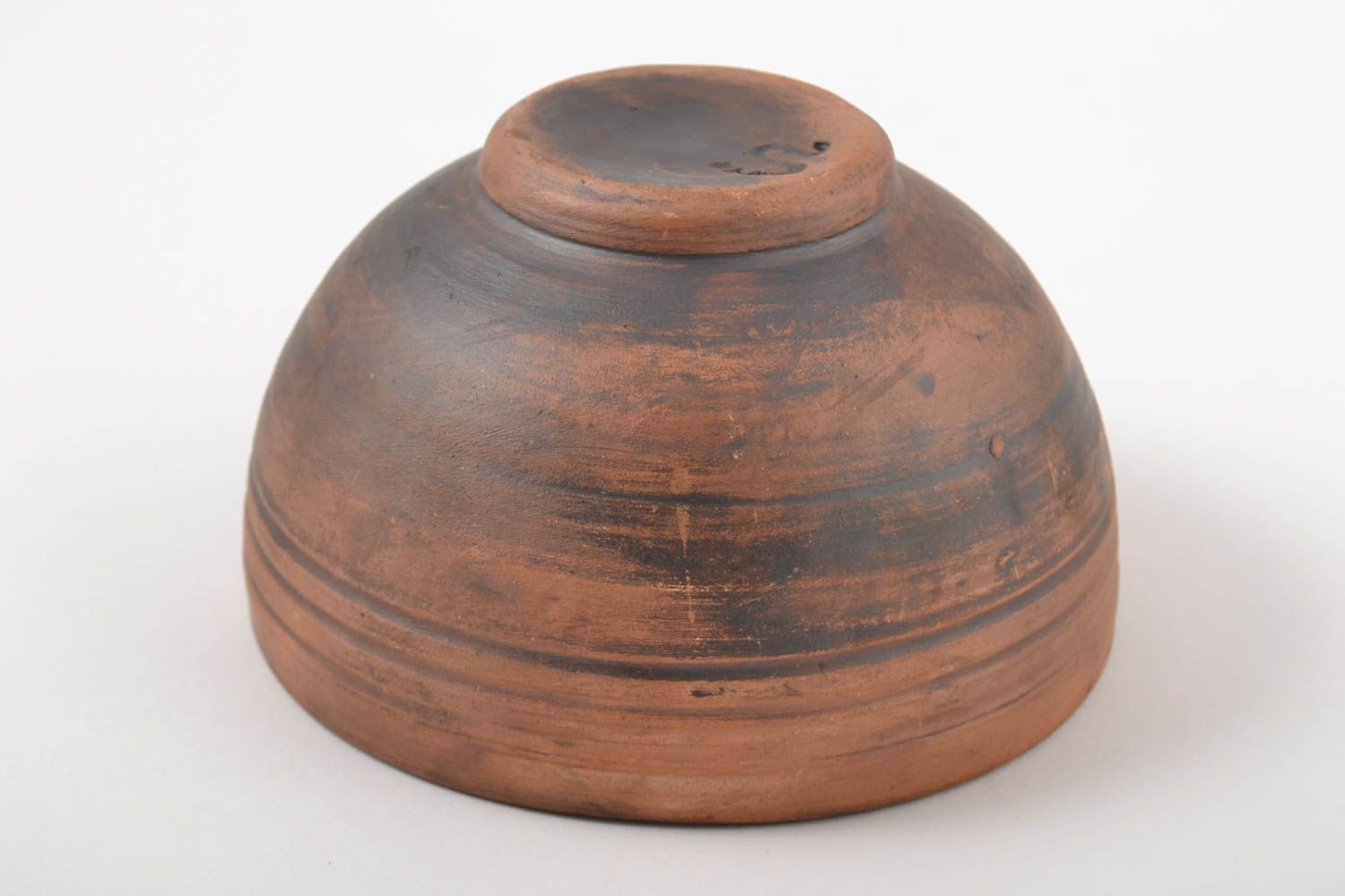 Schale aus Ton handgemachte Keramik 400 ml bemalt schön Geschenk für Frauen foto 2