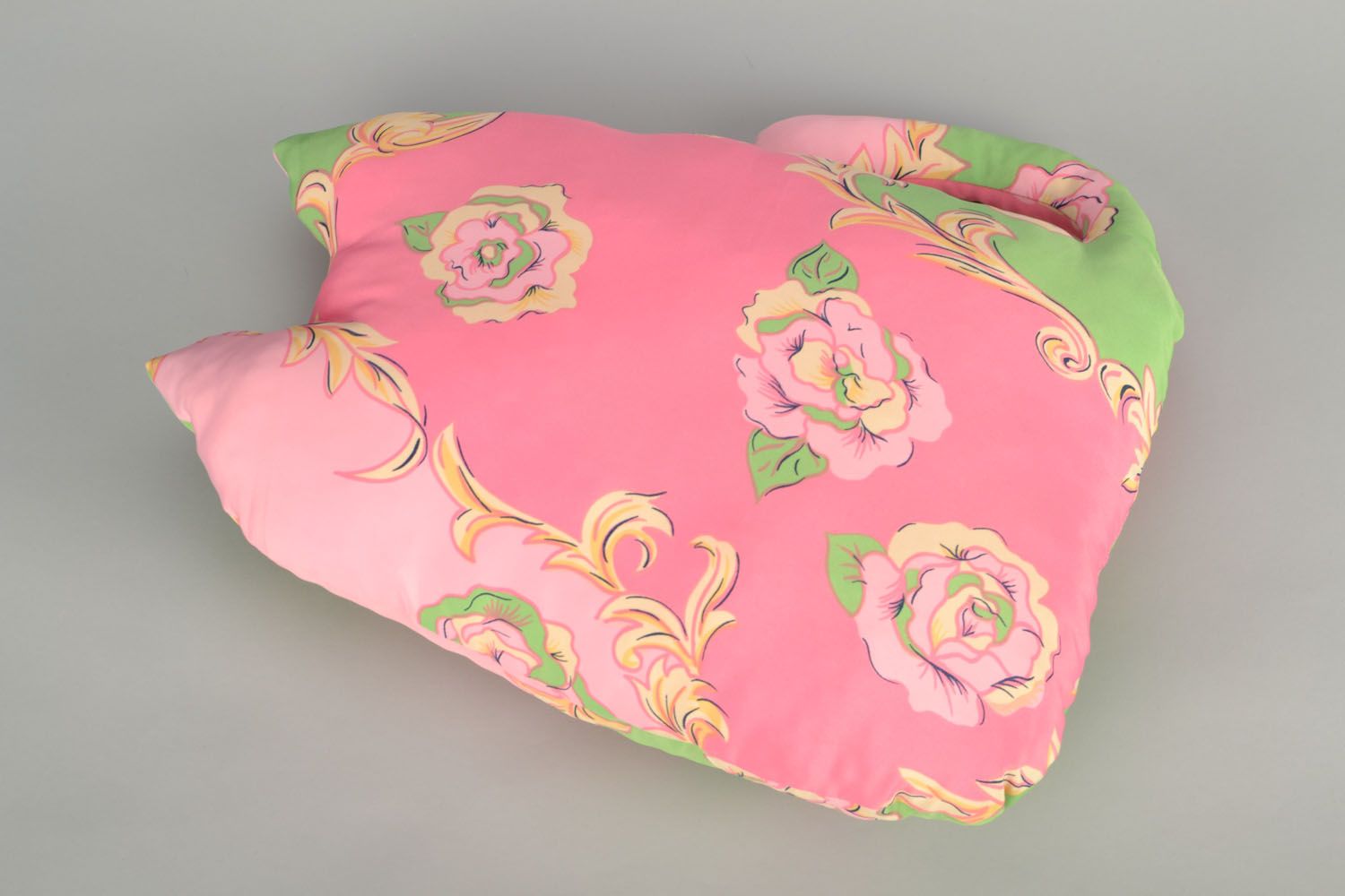 Coussin décoratif pour canapé Chat rose fait main photo 5