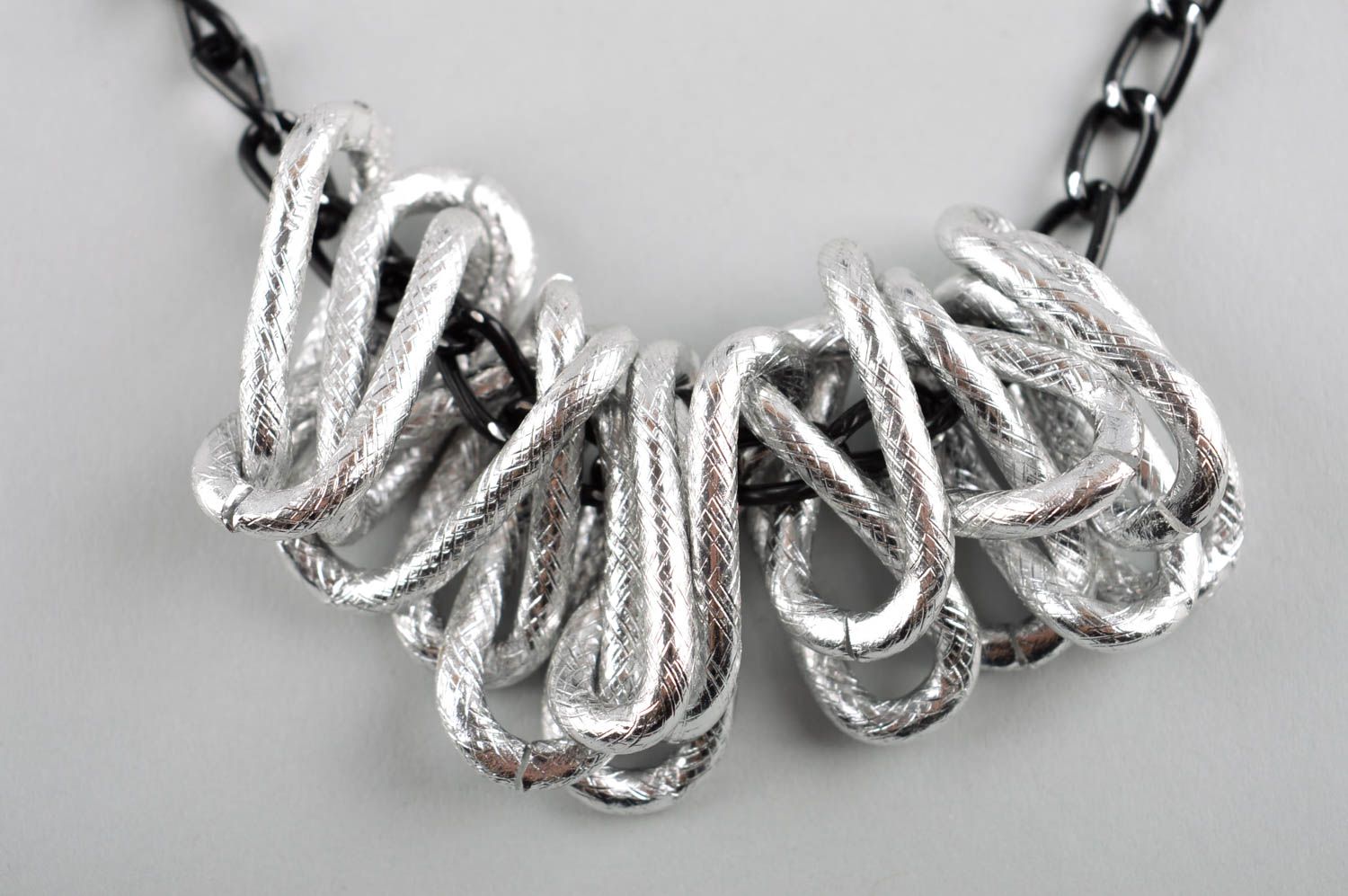 Metall Anhänger Schmuck handgemacht Halskette mit Anhänger Halskette für Frauen foto 3