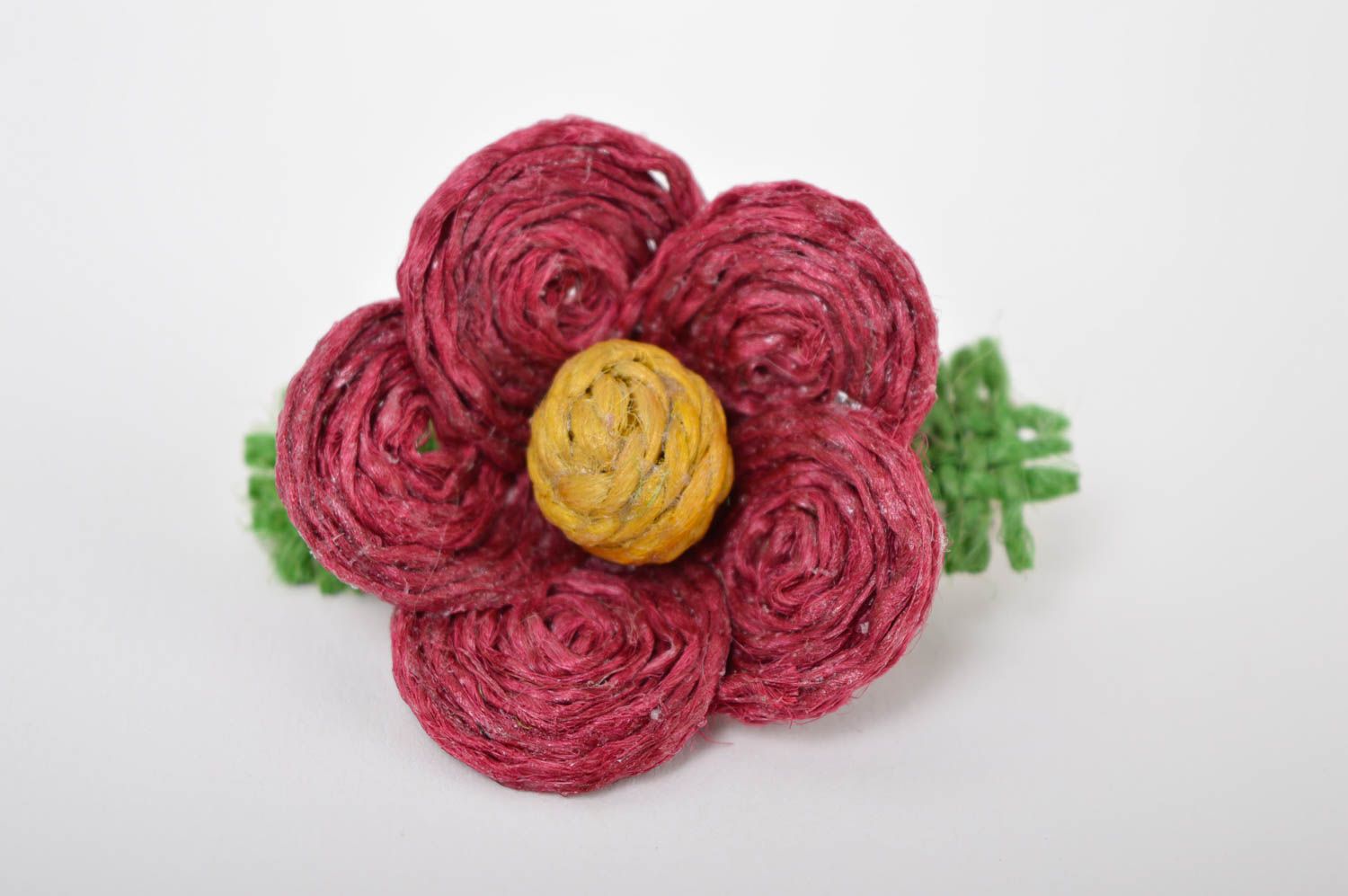 Stylish handmade flower barrette hair clip how to do my hair small gifts photo 2