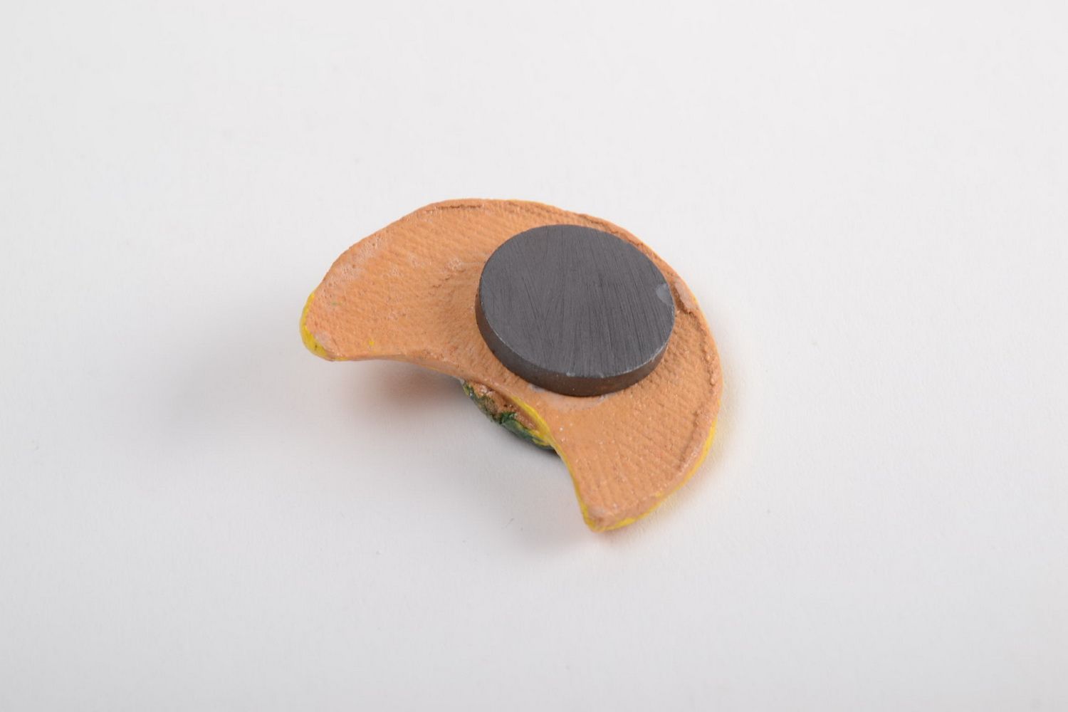 Керамический магнит на холодильник ручной работы авторского дизайна расписной фото 4