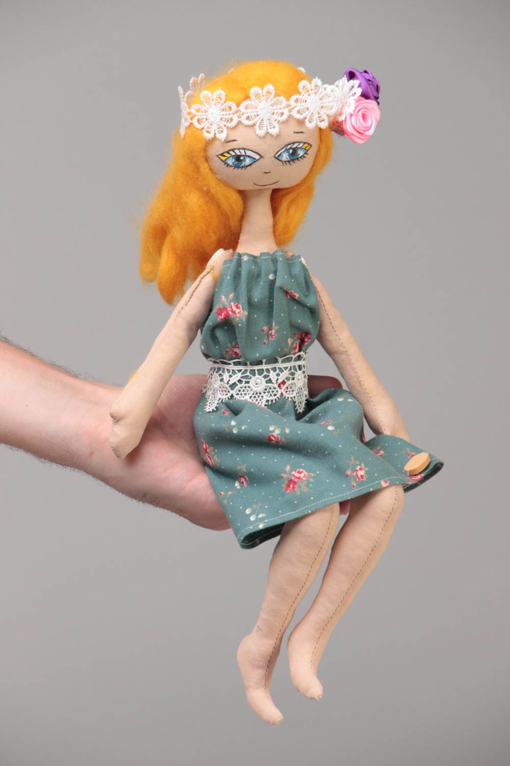 Авторская кукла из ткани ручной работы ароматизированная для интерьера дома фото 5