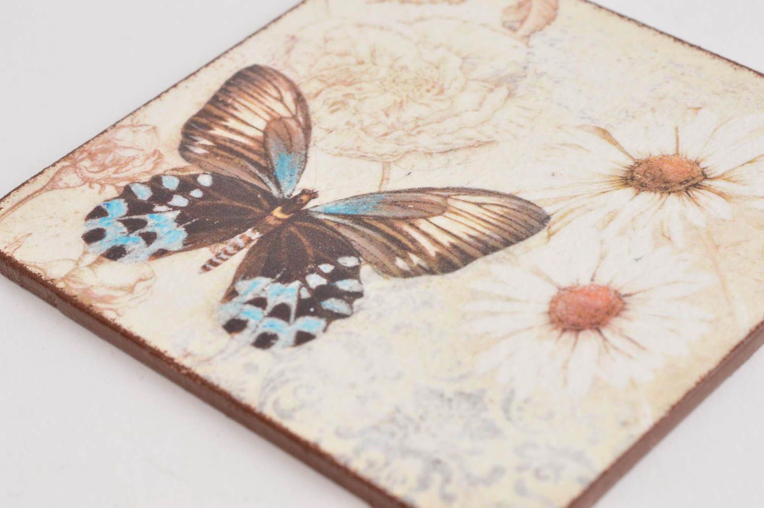 Posavasos original mariposa artesanal accesorio de cocina protector para mesa foto 5