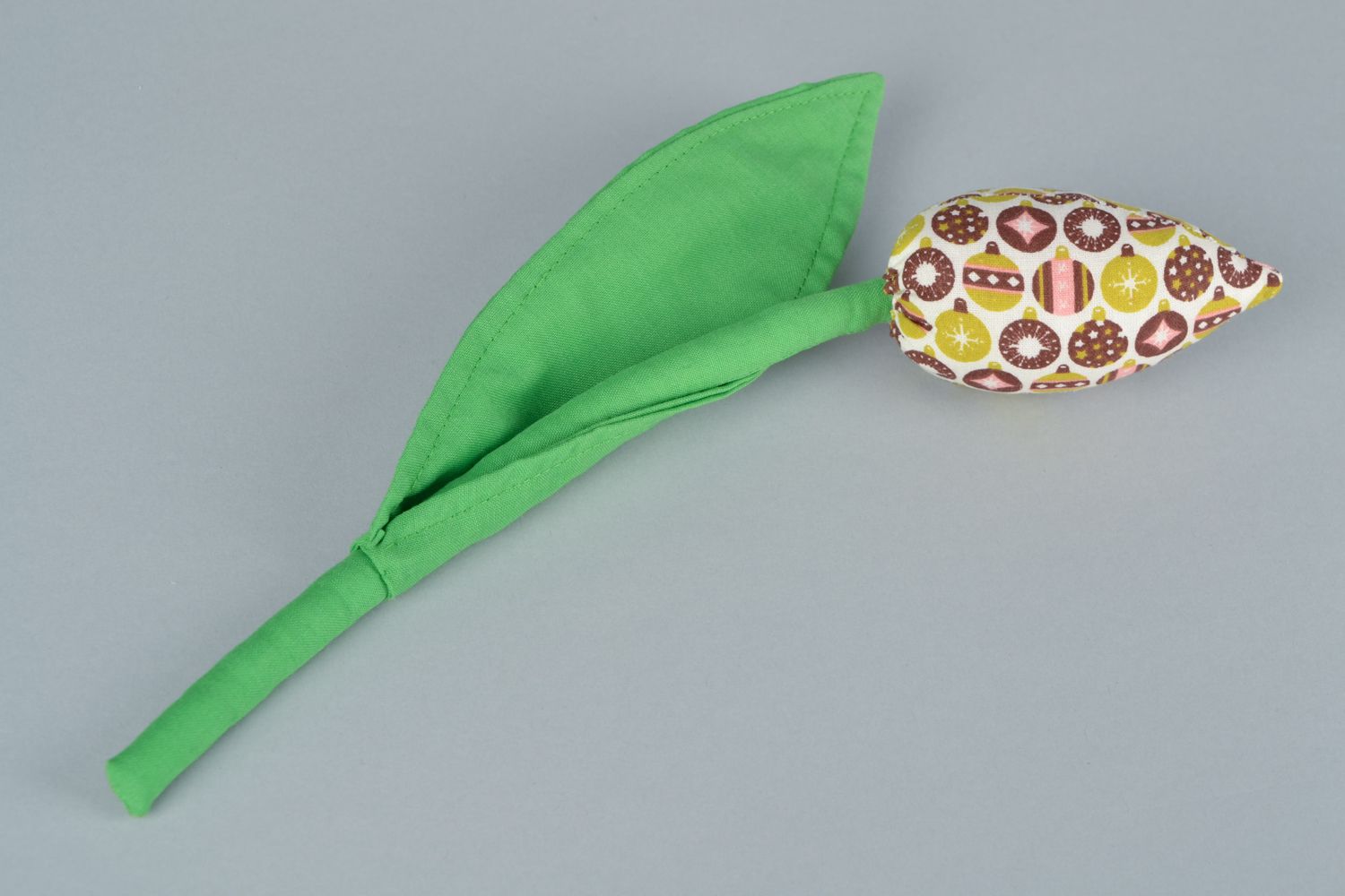 Handmade soft fabric flower Tulips photo 3