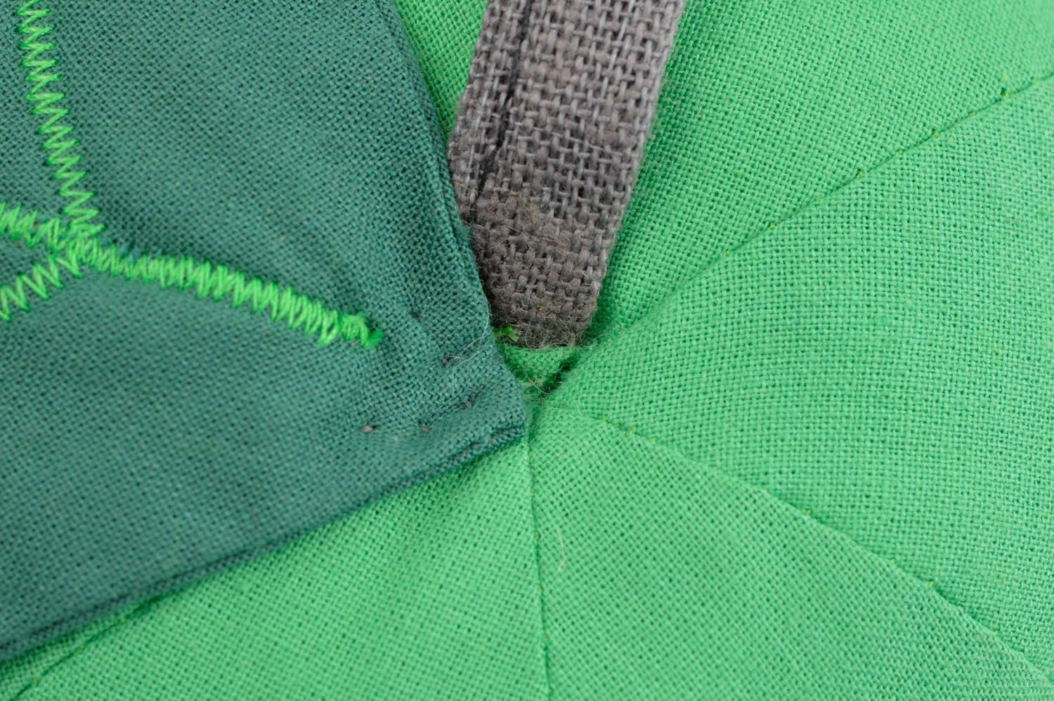 Зеленая игрушка яблоко ручной работы детская игрушка из ткани мягкая игрушка фото 4
