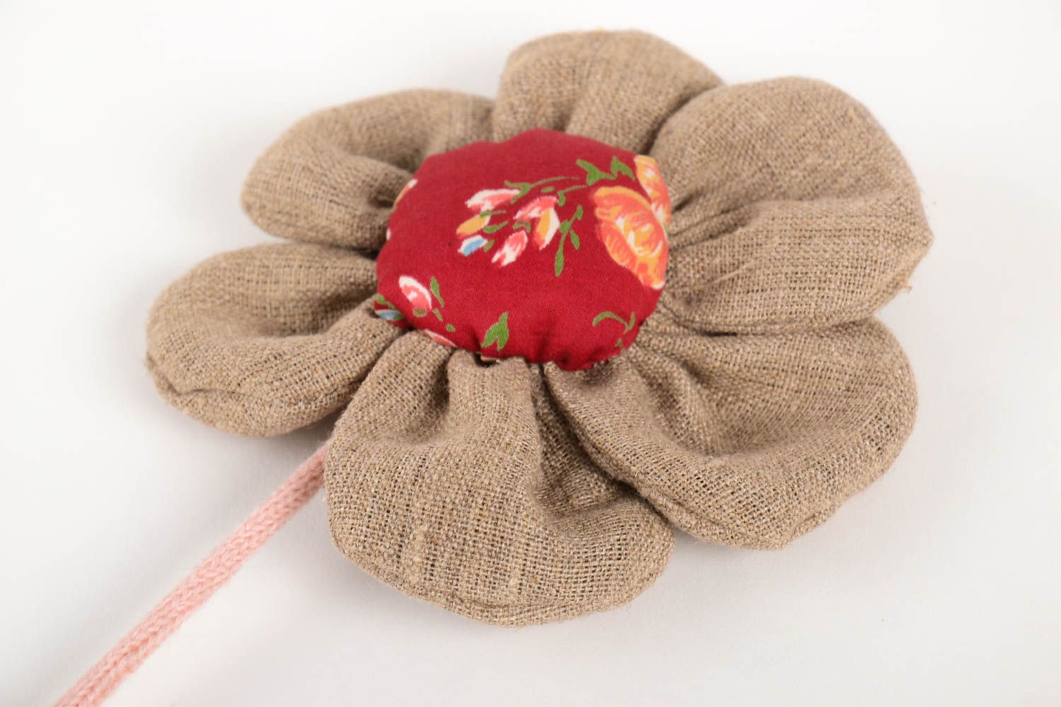 Handmade schöne Deko Blume Wohn Accessoire künstliche Blume aus Stoff  foto 3