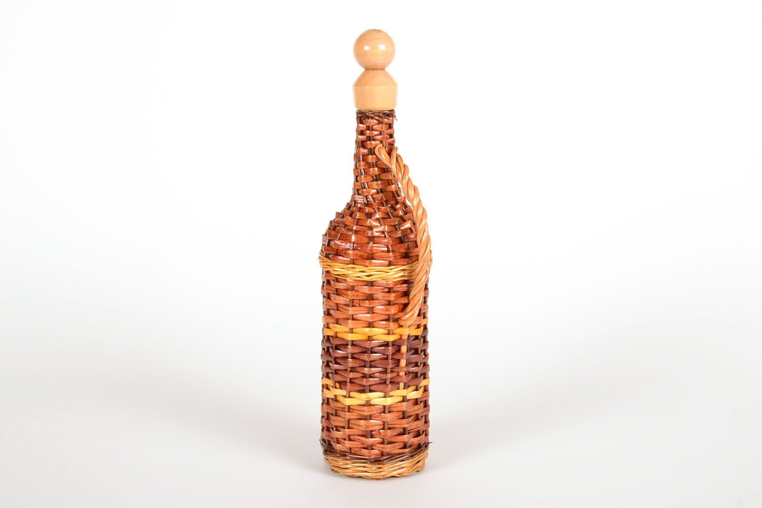 Bottle with wooden cork photo 4